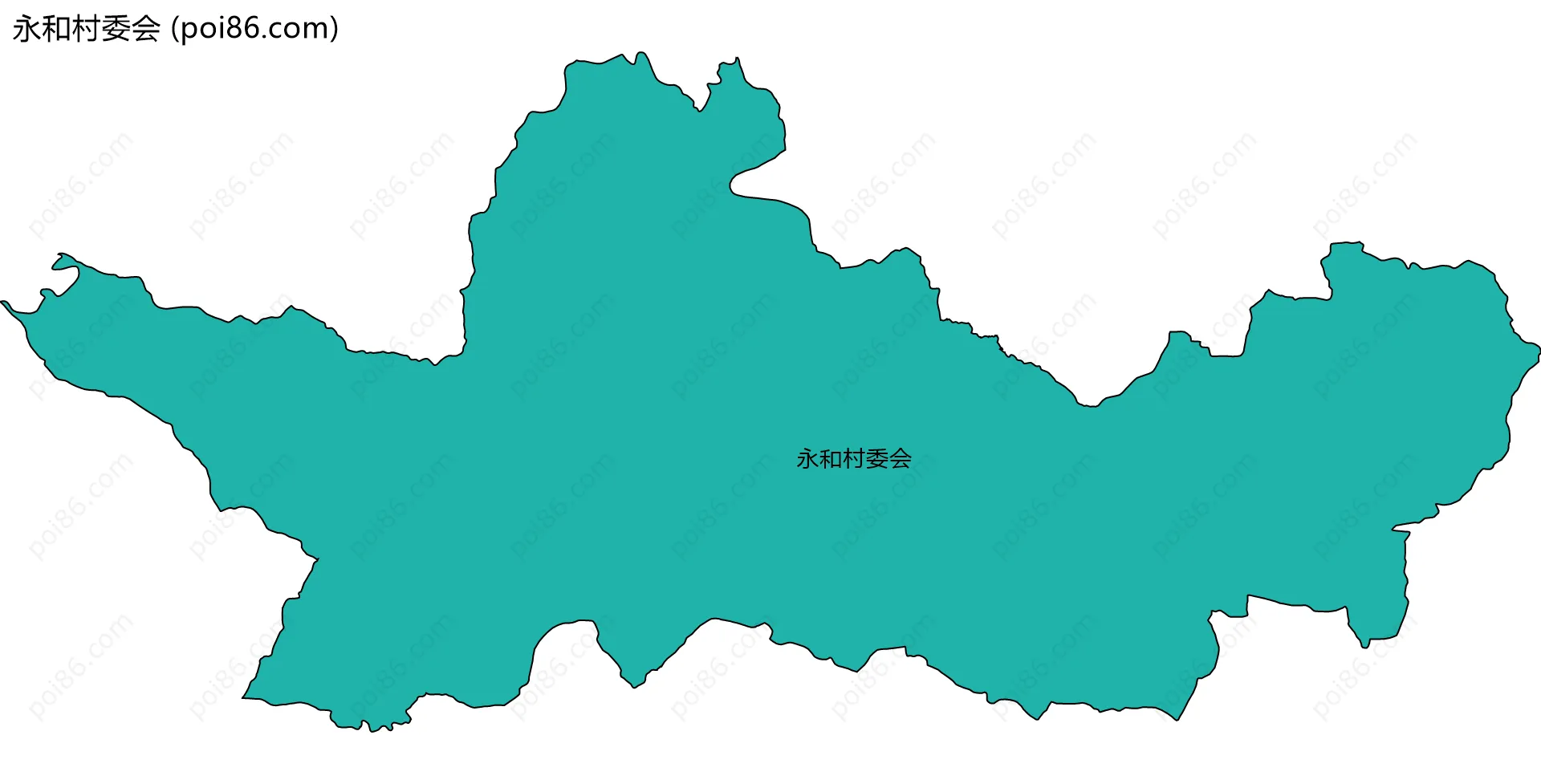 永和村委会边界地图