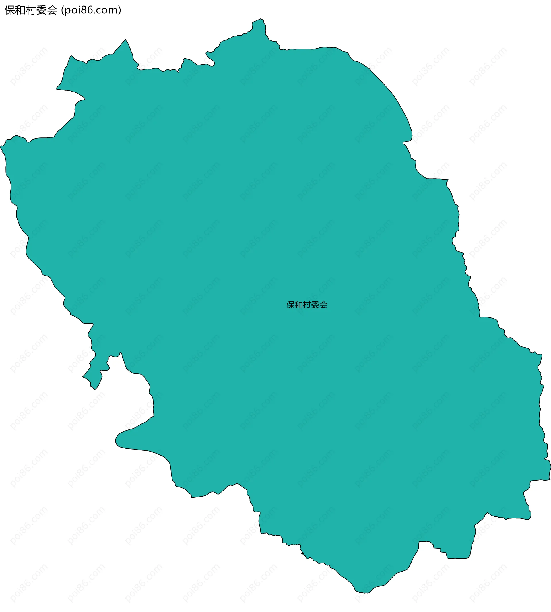 保和村委会边界地图