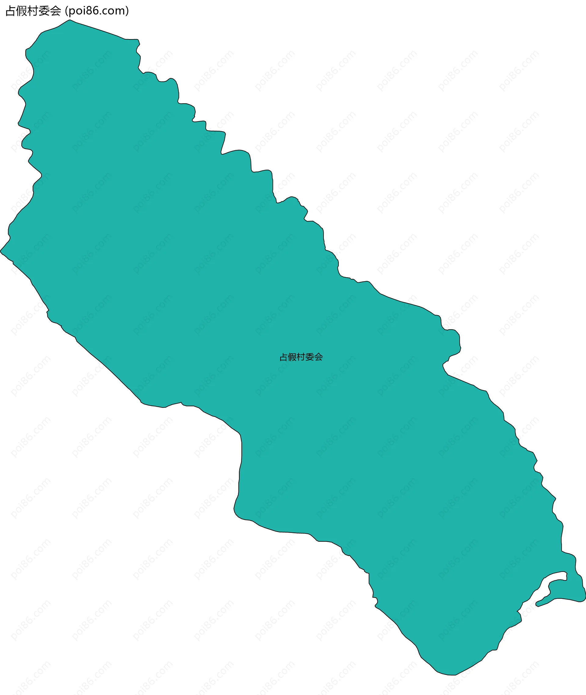 占假村委会边界地图