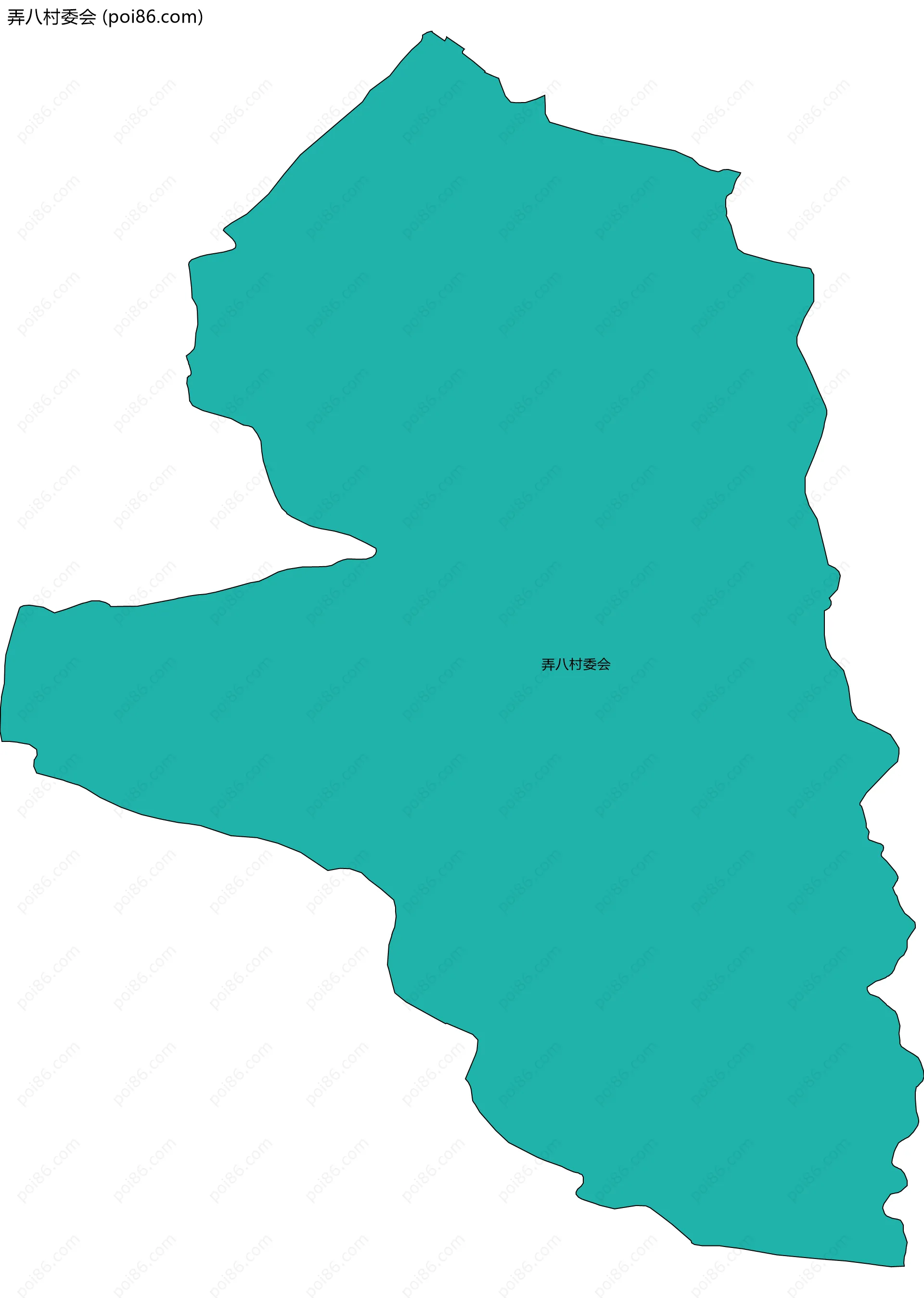 弄八村委会边界地图