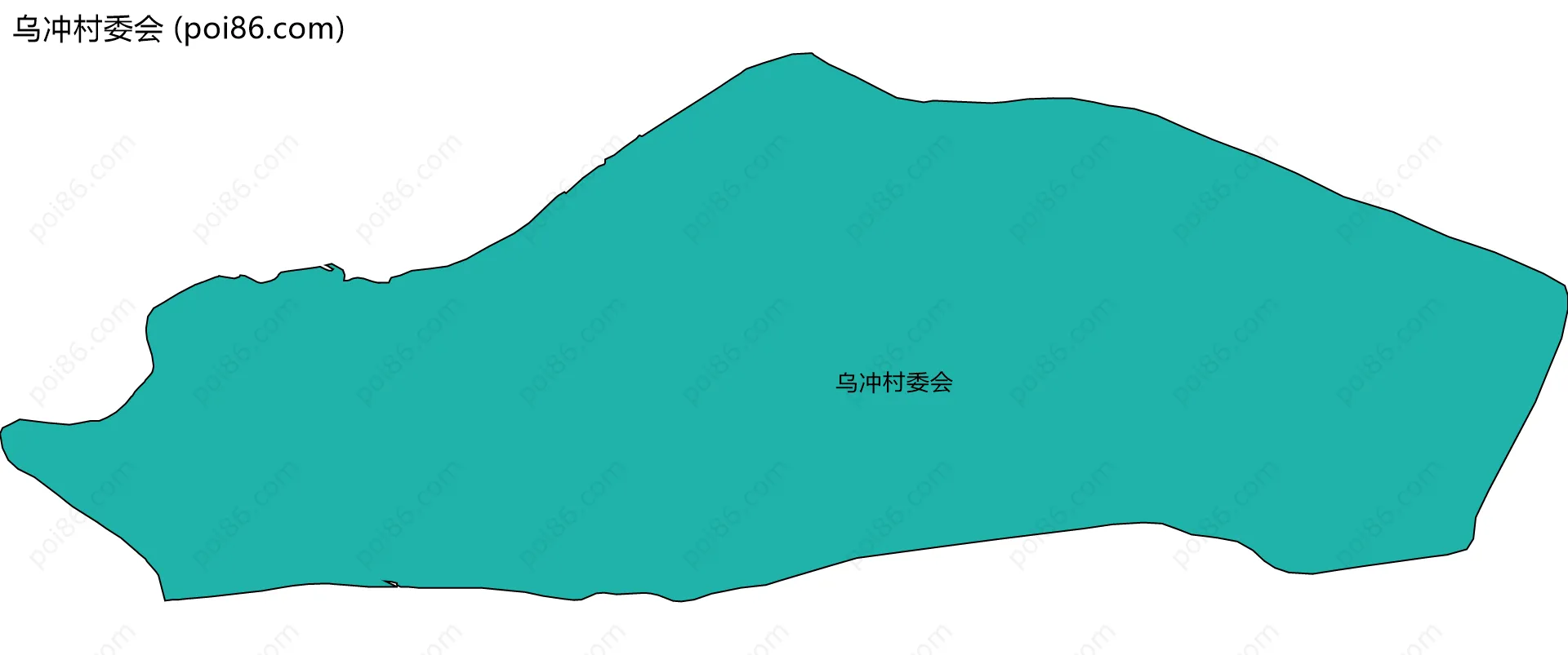 乌冲村委会边界地图