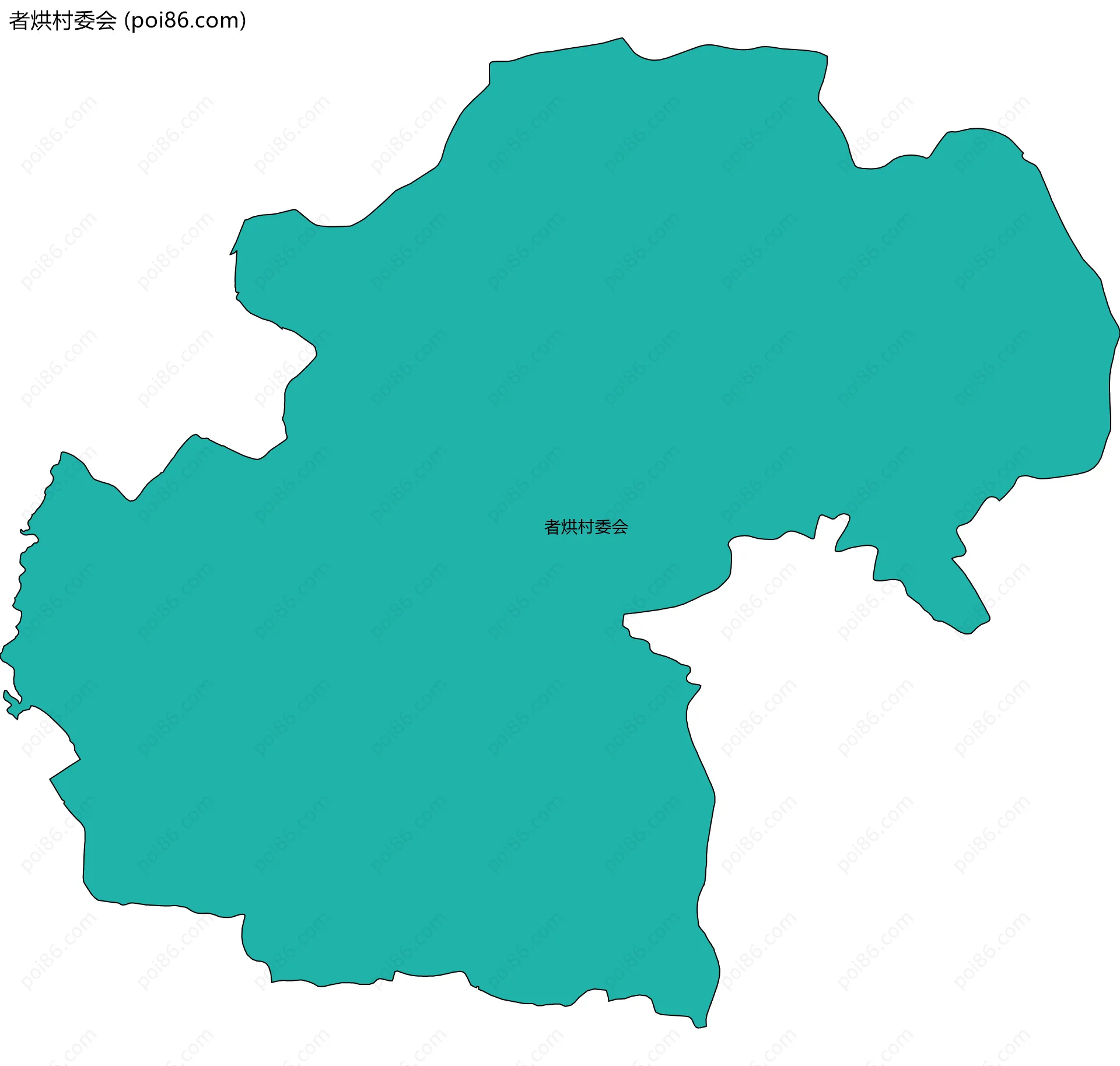 者烘村委会边界地图