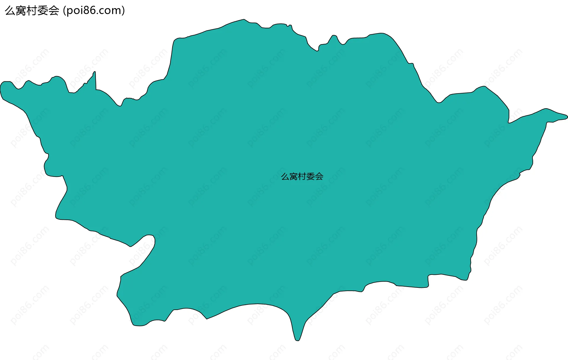 么窝村委会边界地图