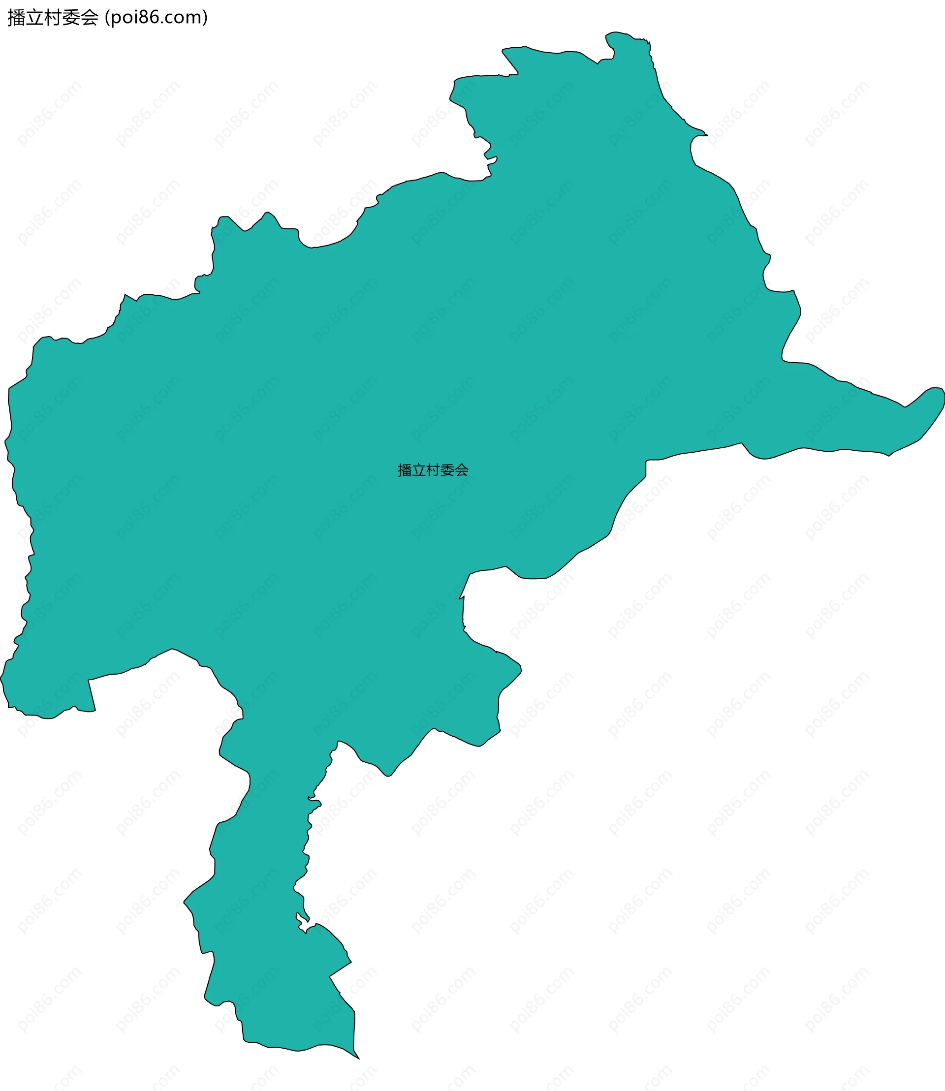 播立村委会边界地图