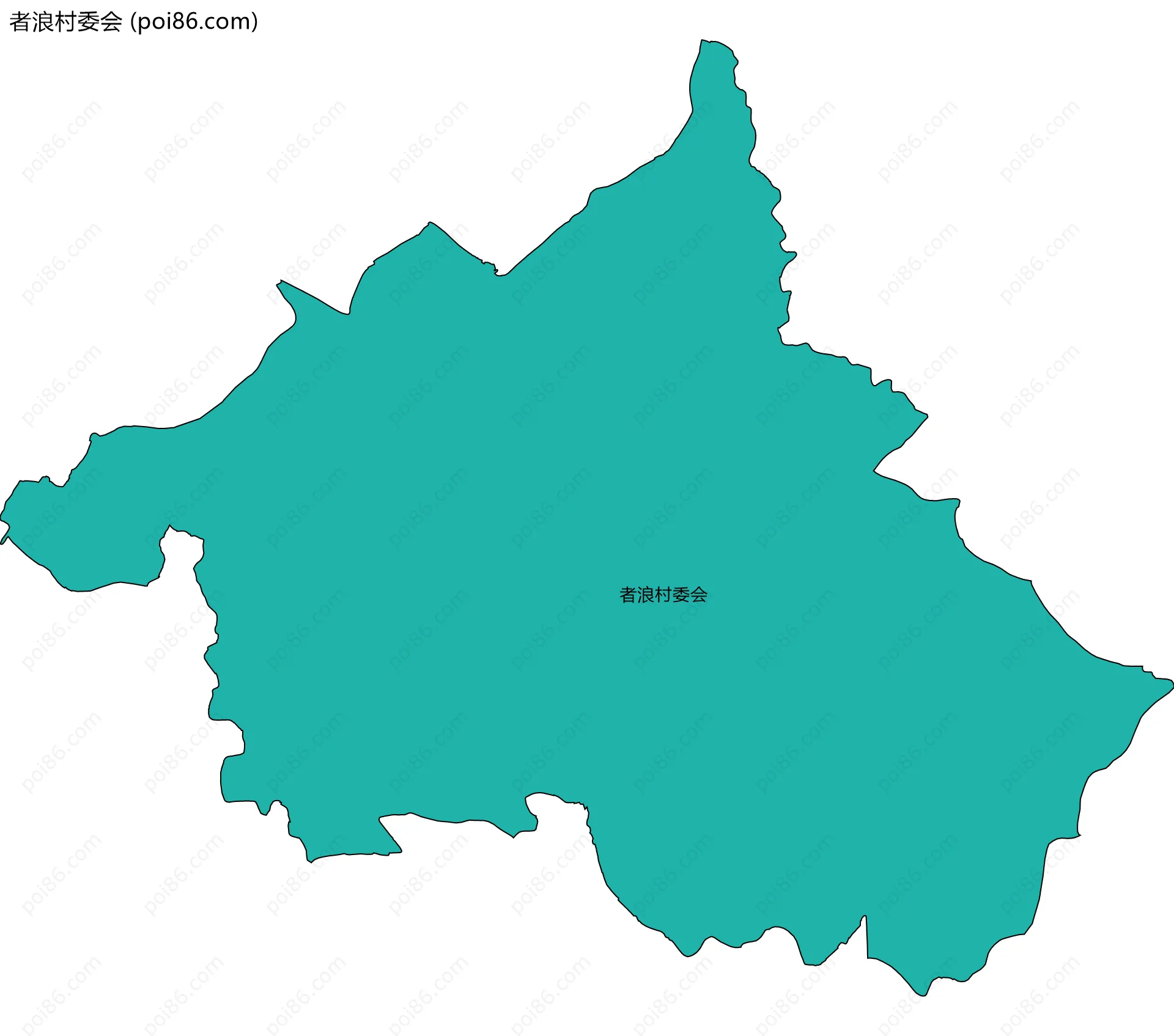 者浪村委会边界地图