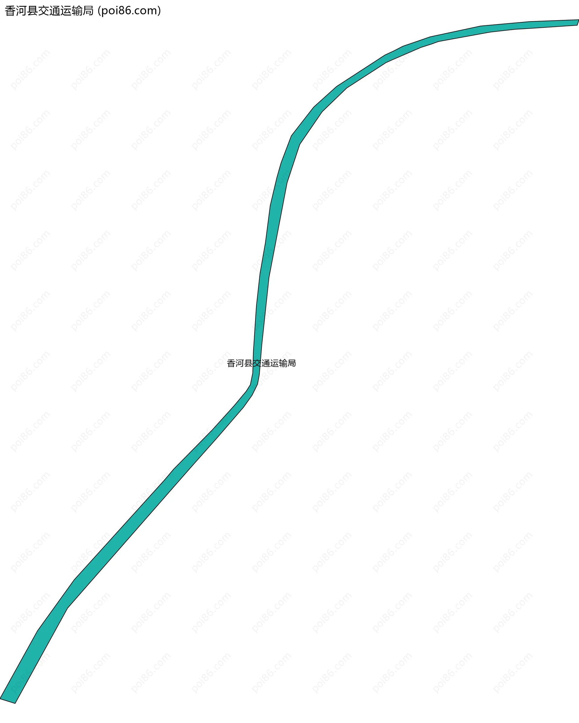 香河县交通运输局边界地图
