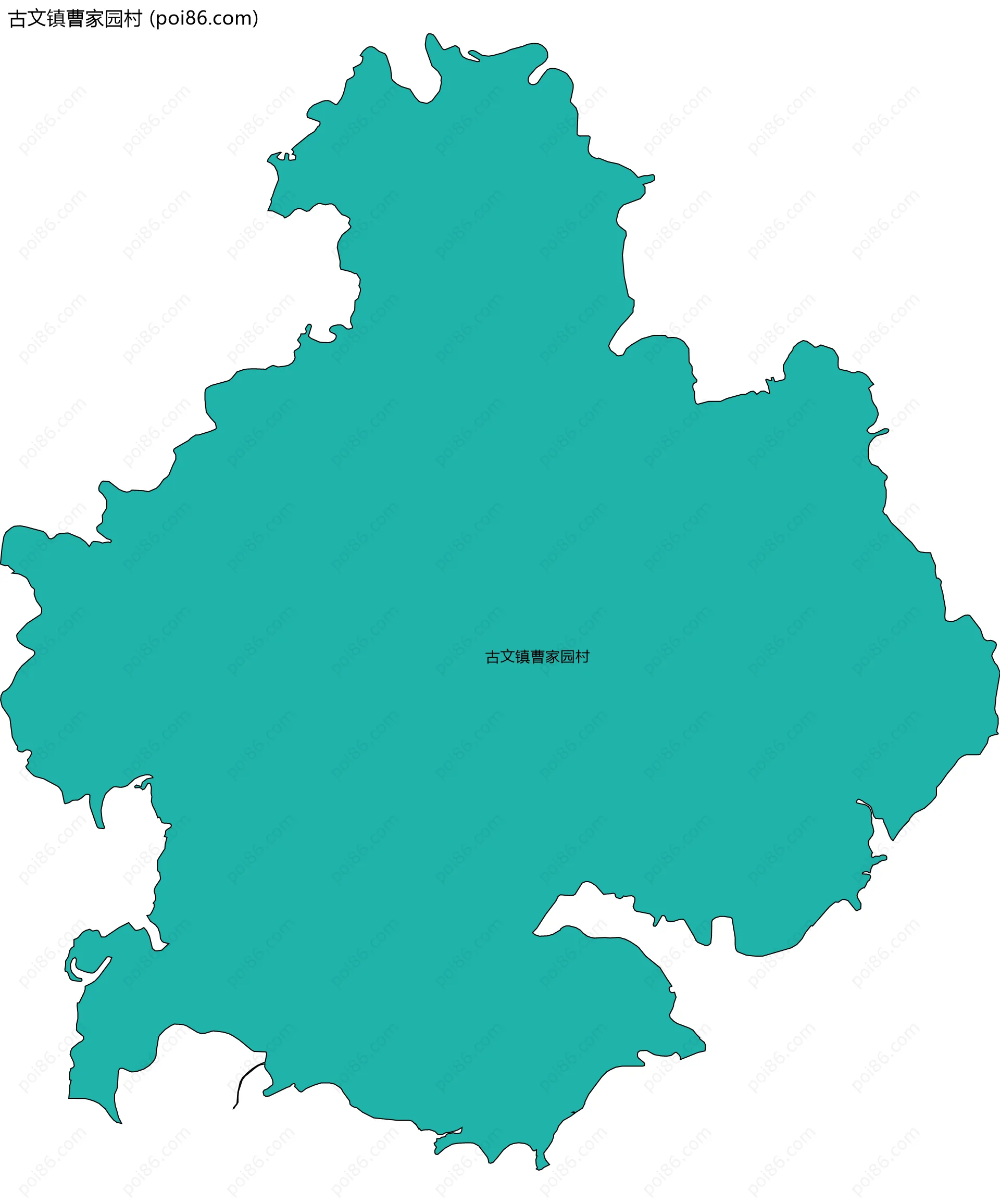 古文镇曹家园村边界地图
