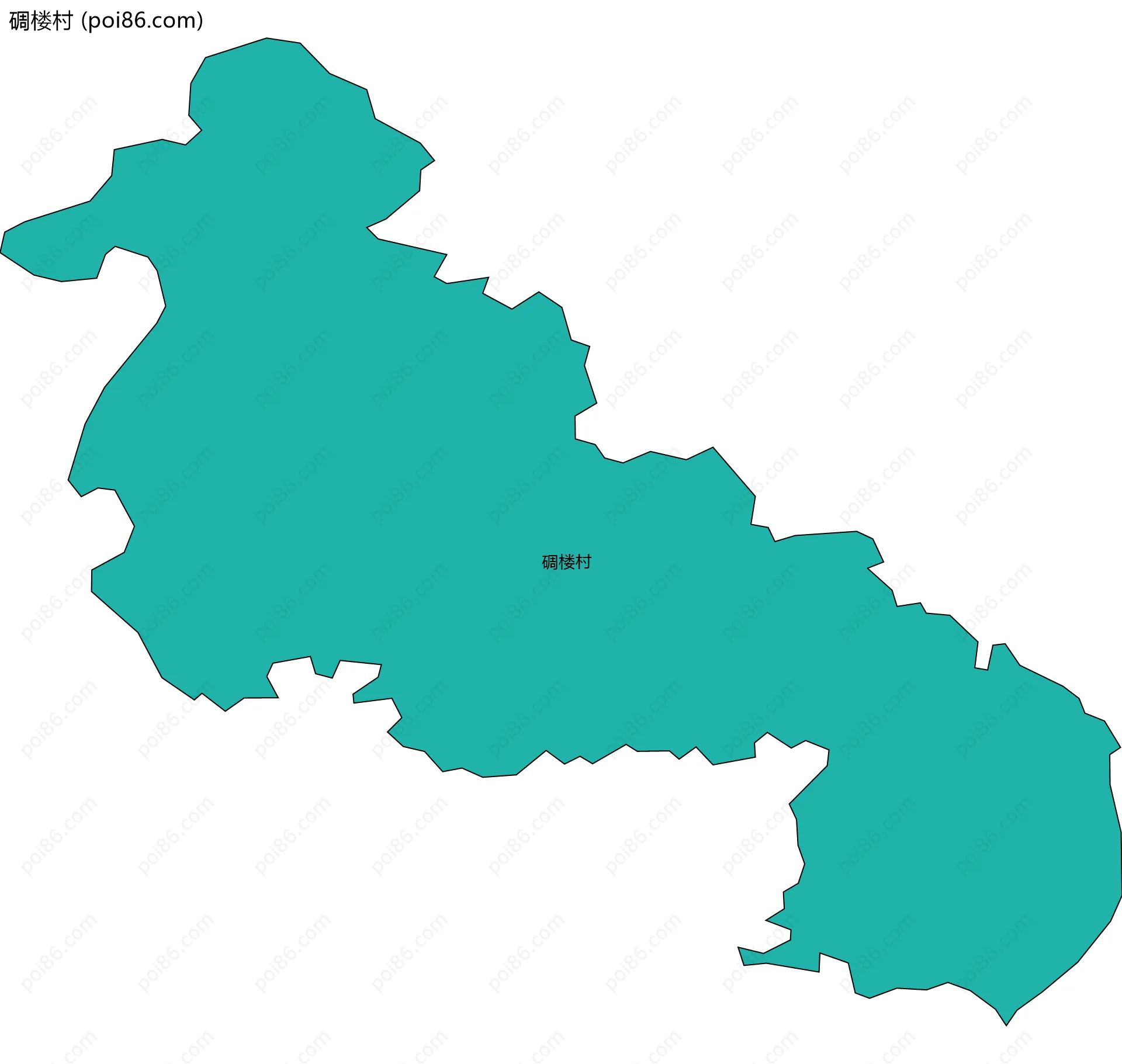 碉楼村边界地图