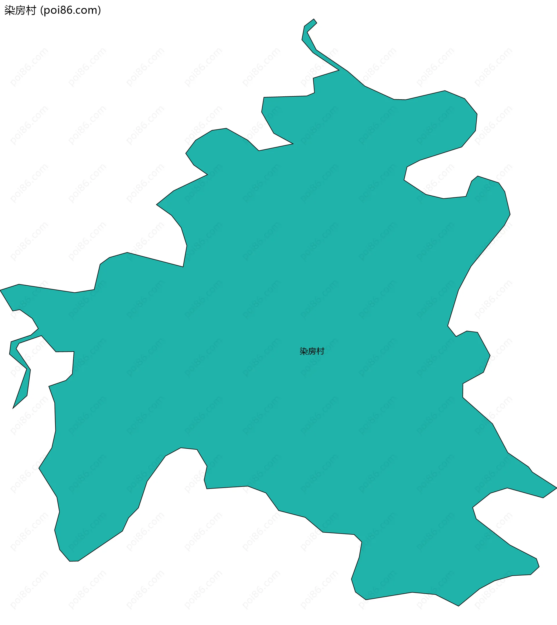 染房村边界地图