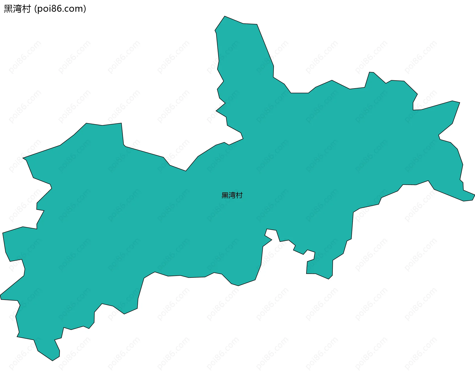 黑湾村边界地图