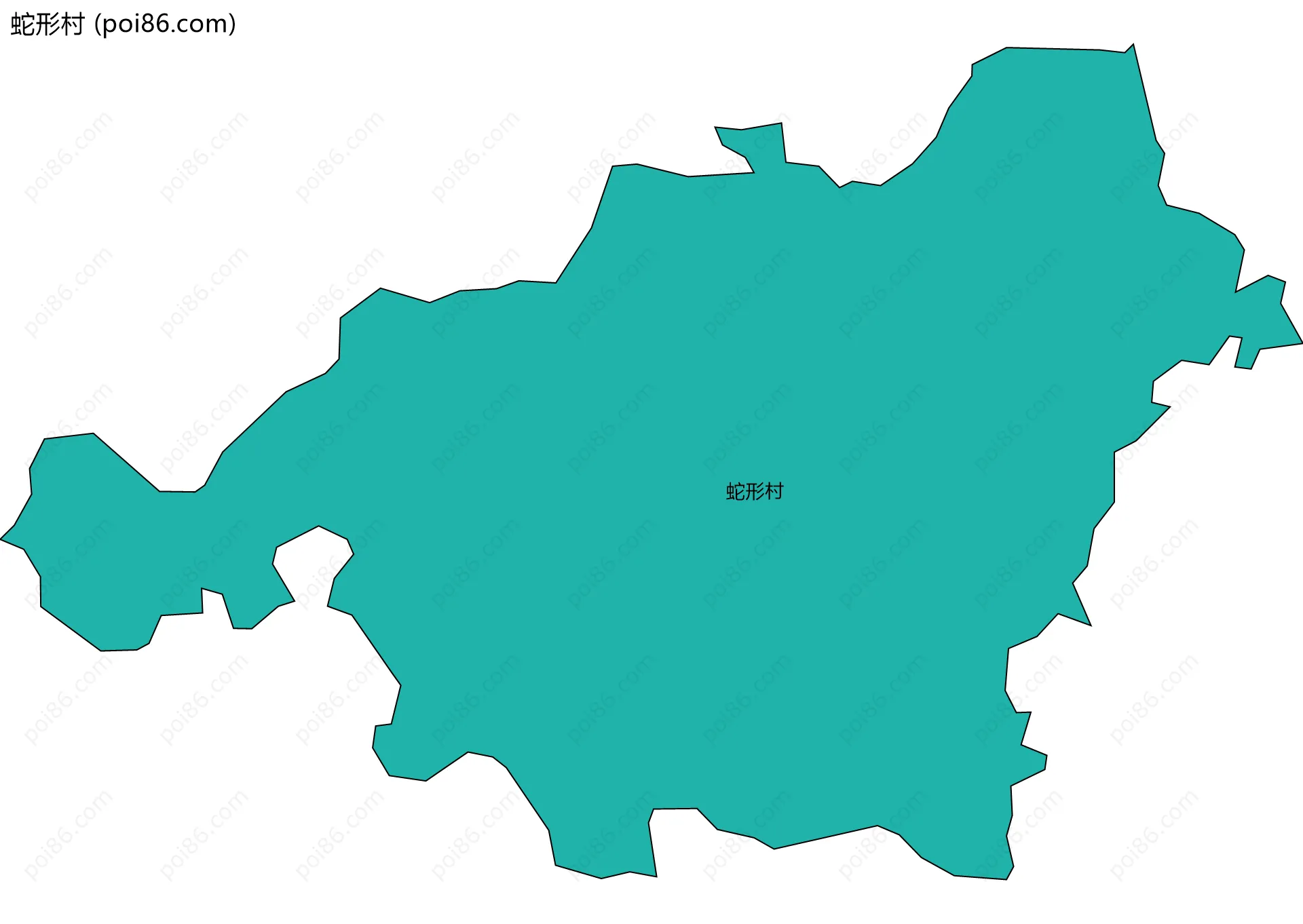 蛇形村边界地图