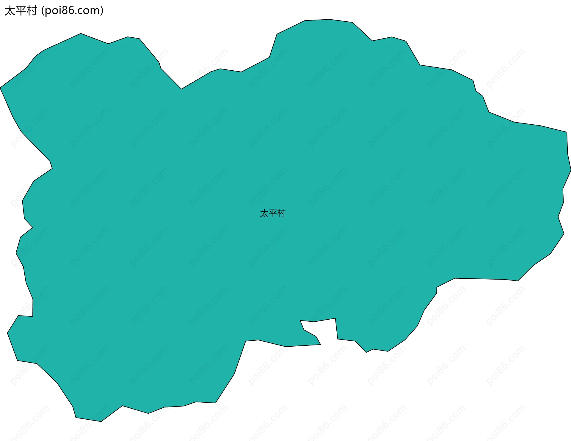 太平村边界地图
