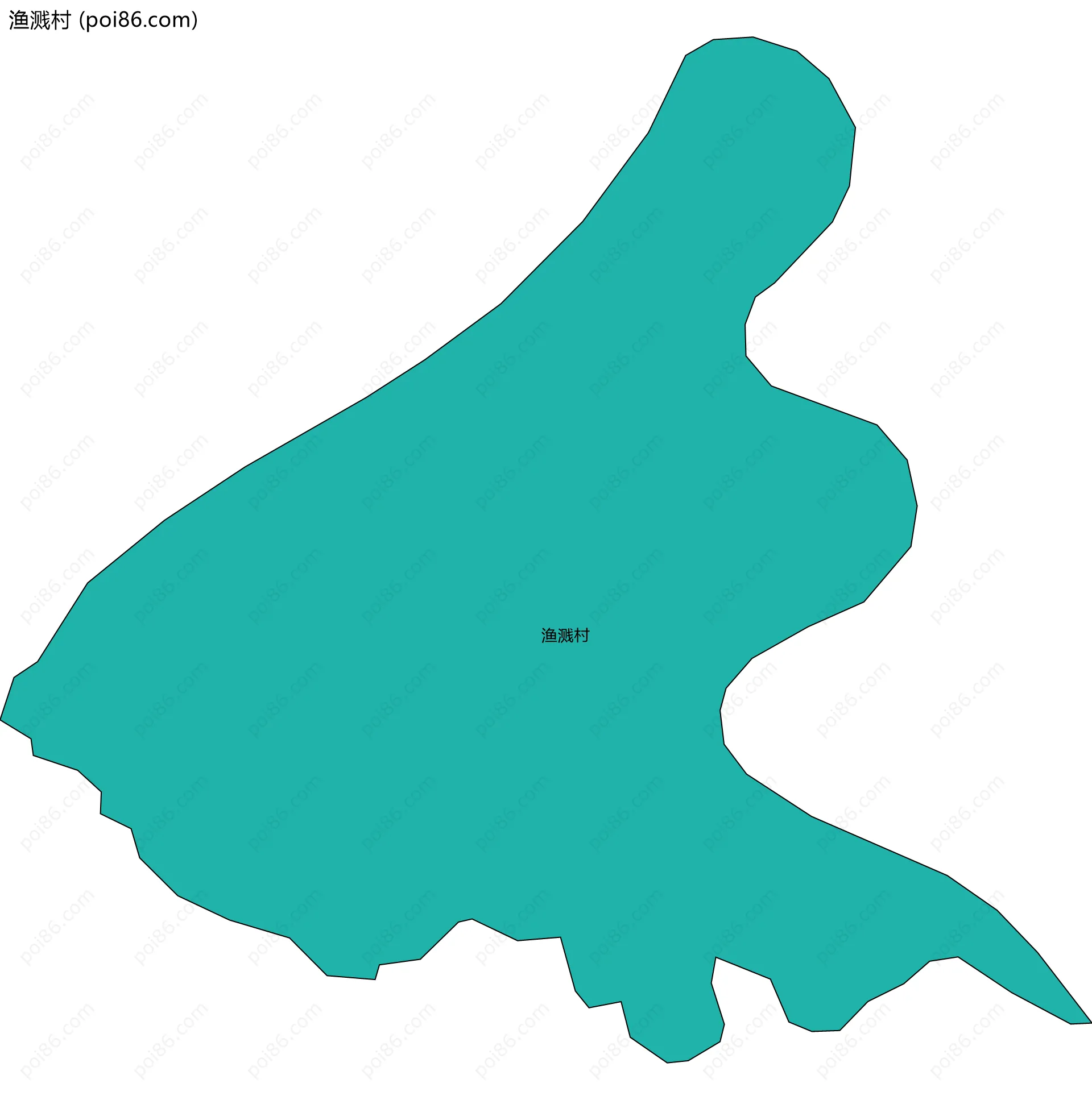 渔溅村边界地图