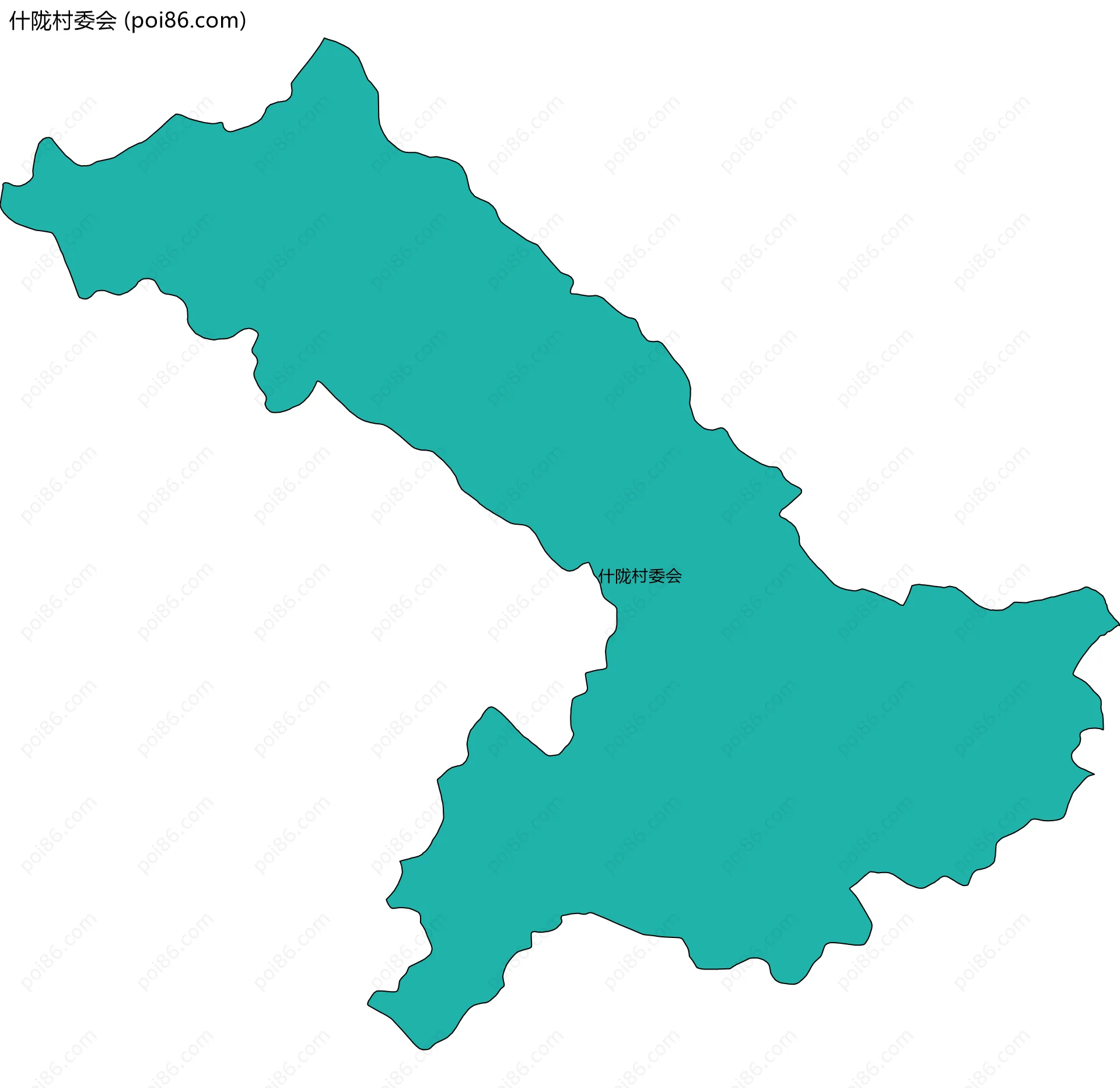 什陇村委会边界地图