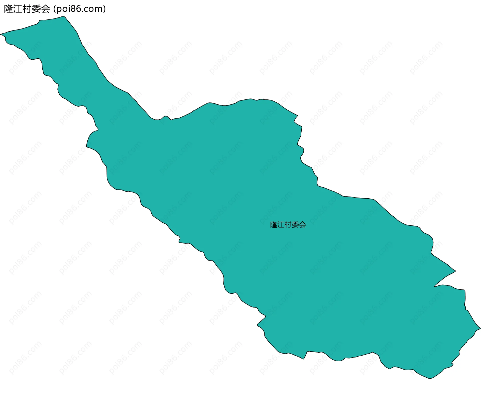 隆江村委会边界地图