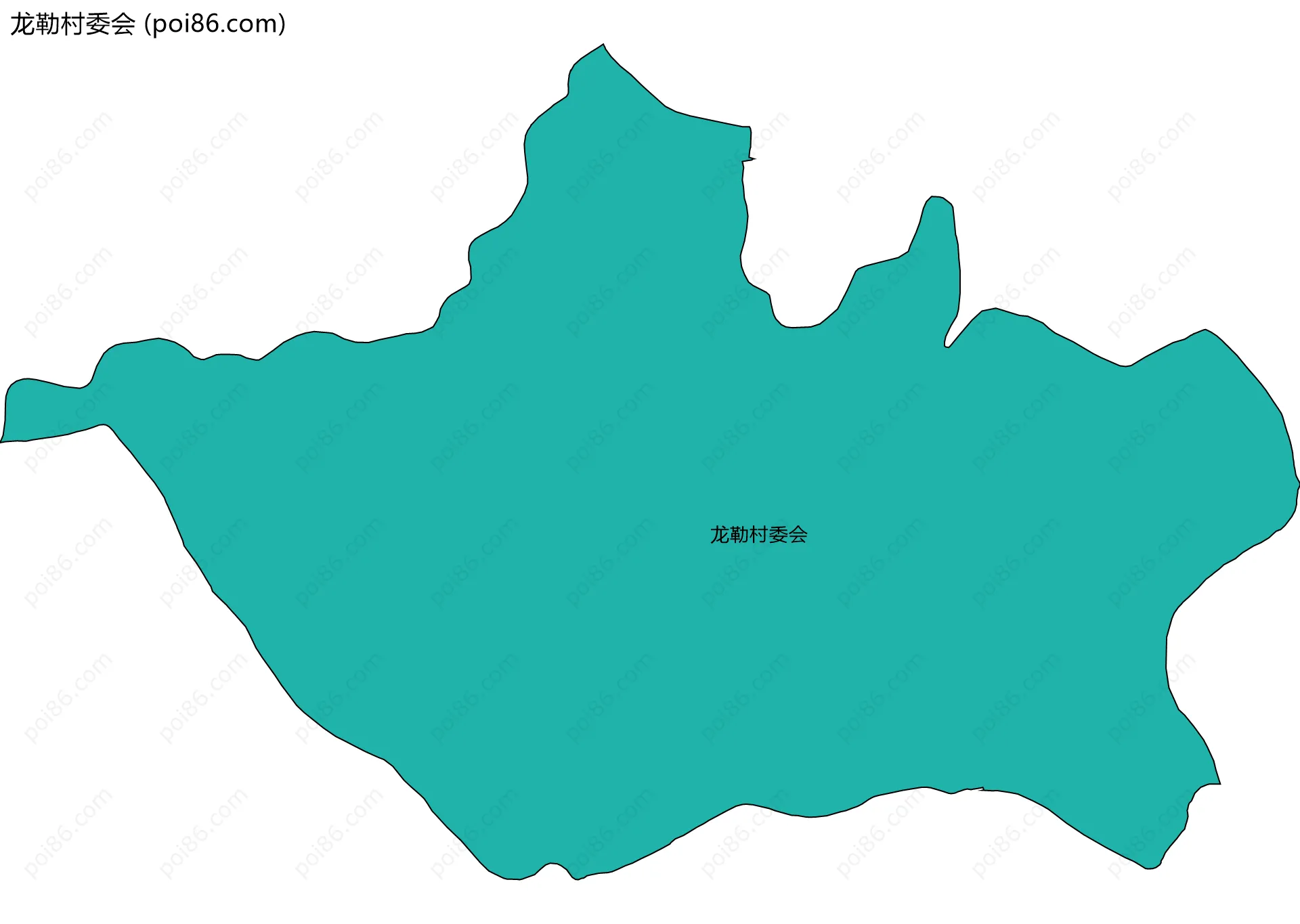 龙勒村委会边界地图