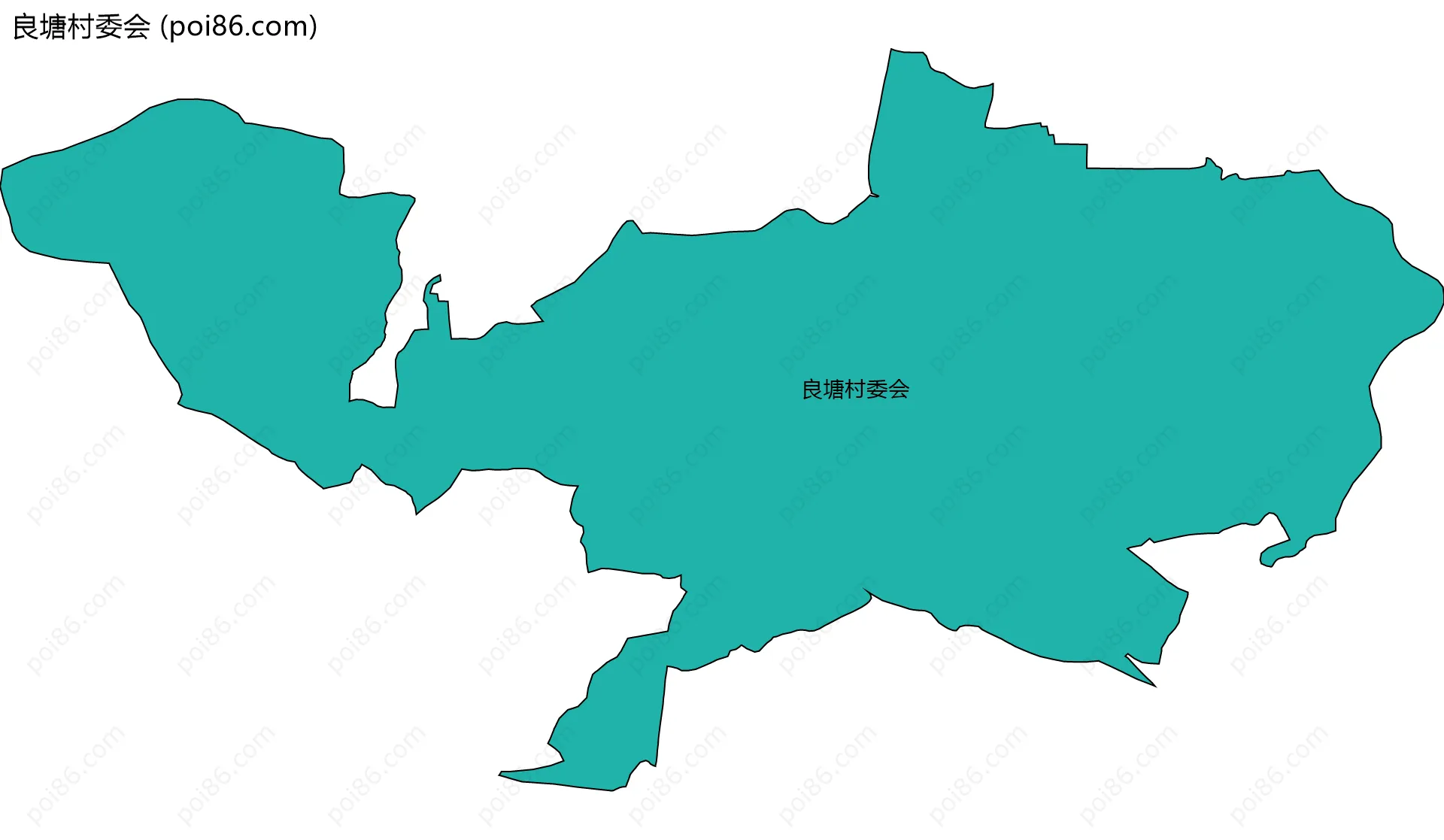 良塘村委会边界地图