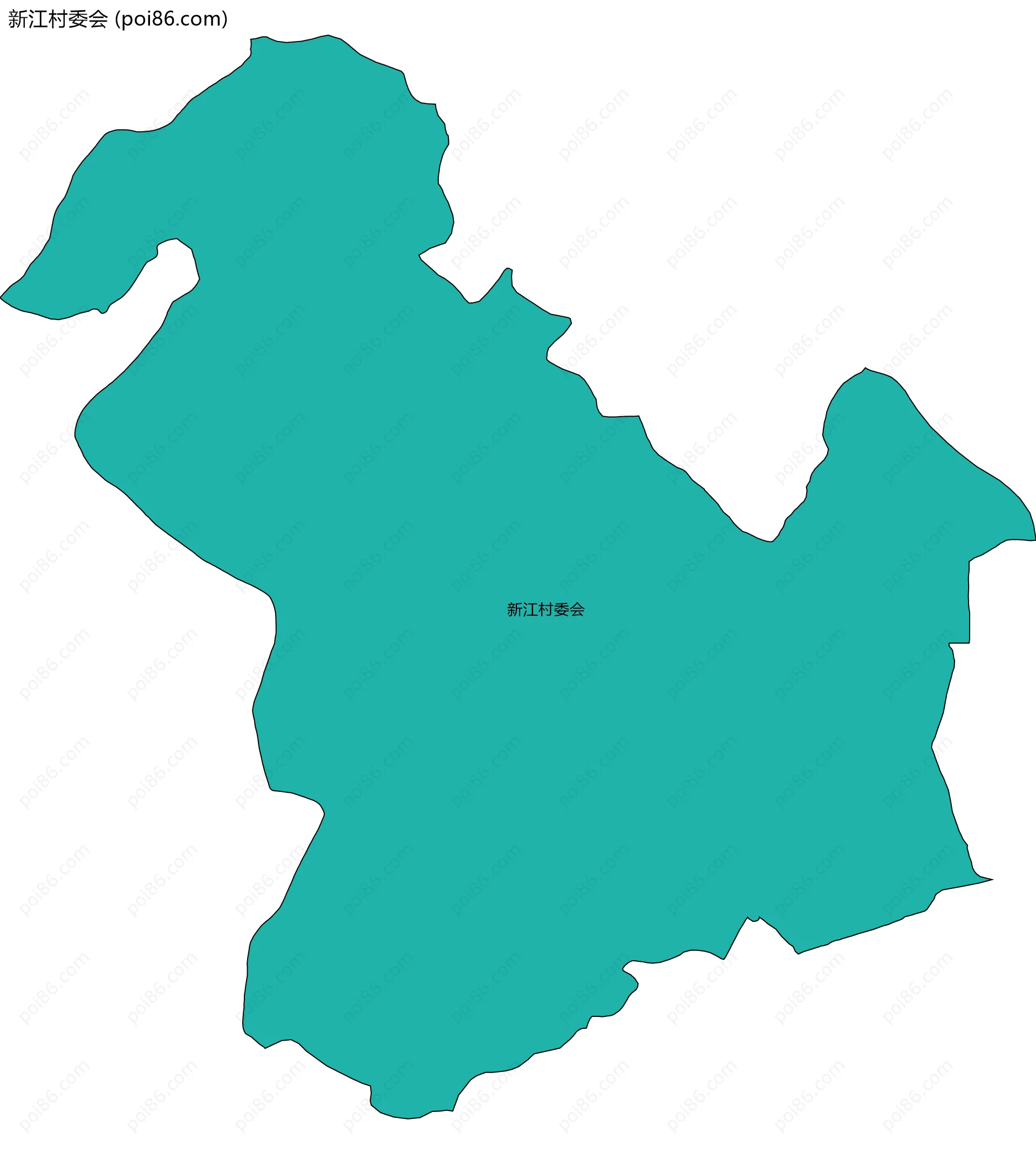 新江村委会边界地图