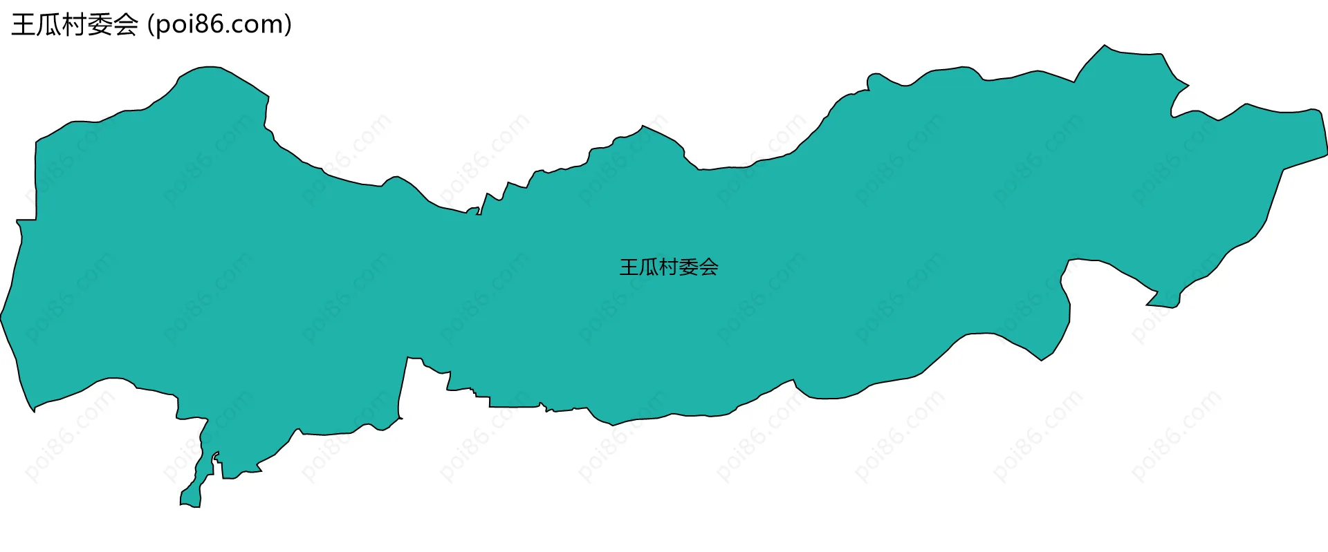 王瓜村委会边界地图