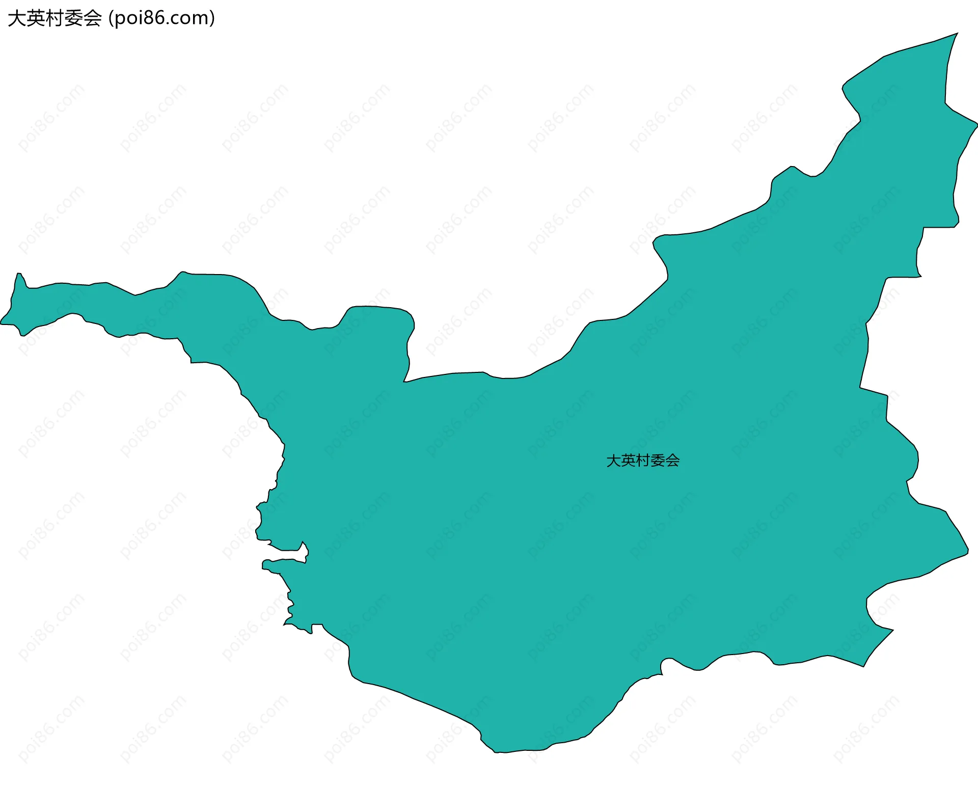 大英村委会边界地图