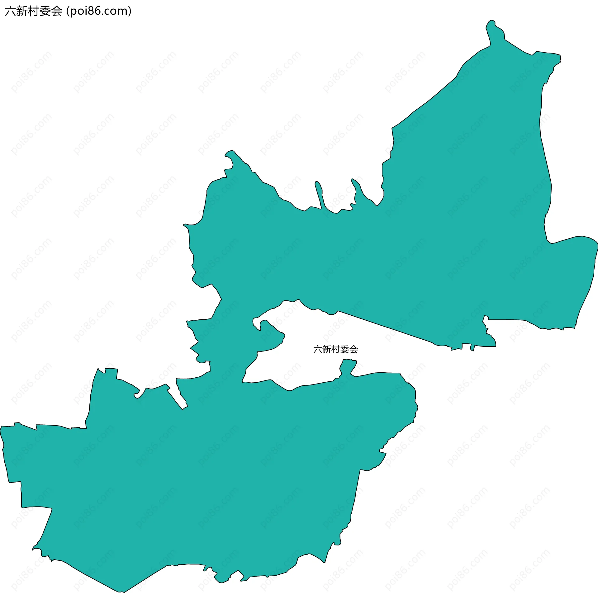 六新村委会边界地图