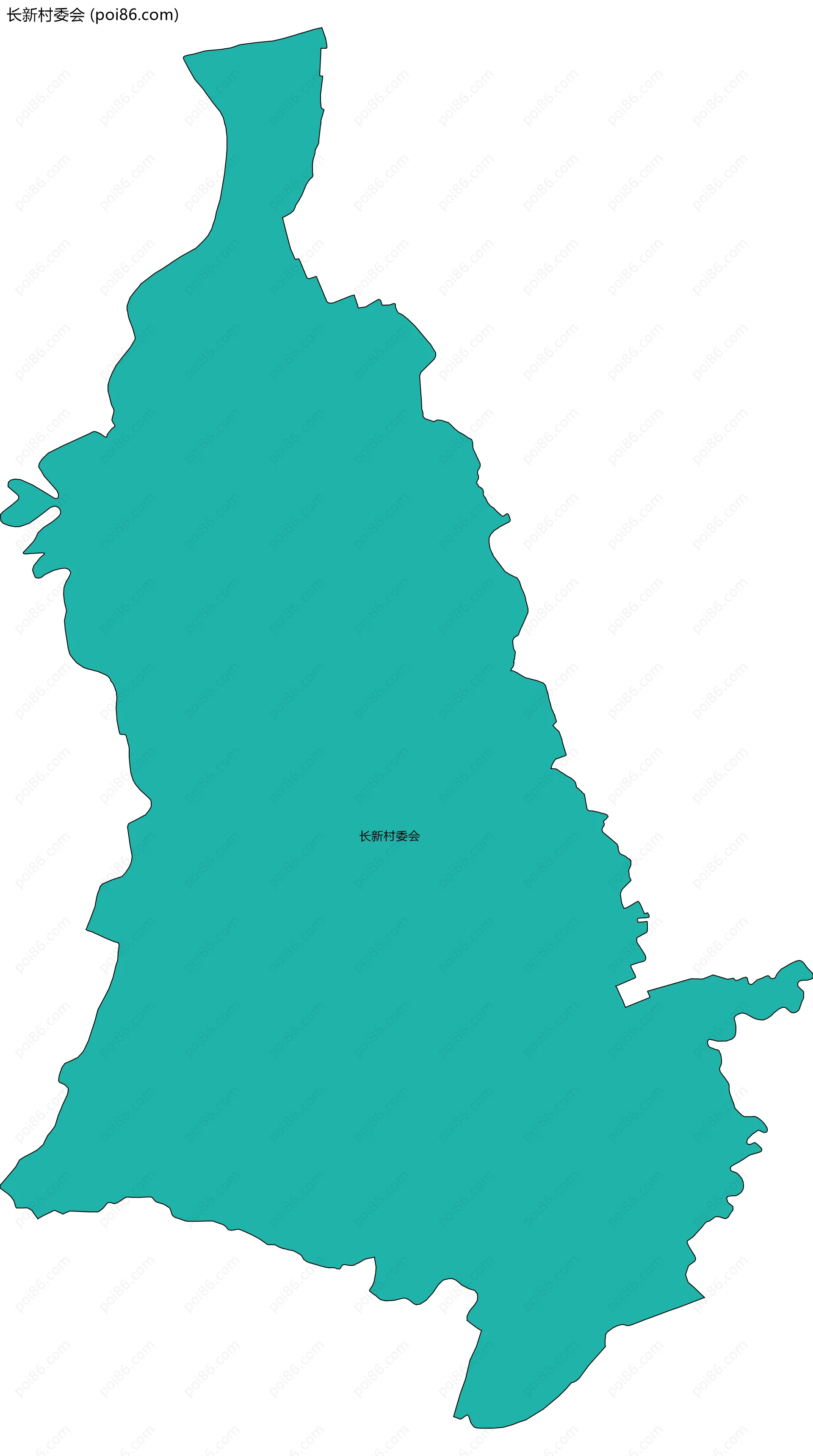 长新村委会边界地图