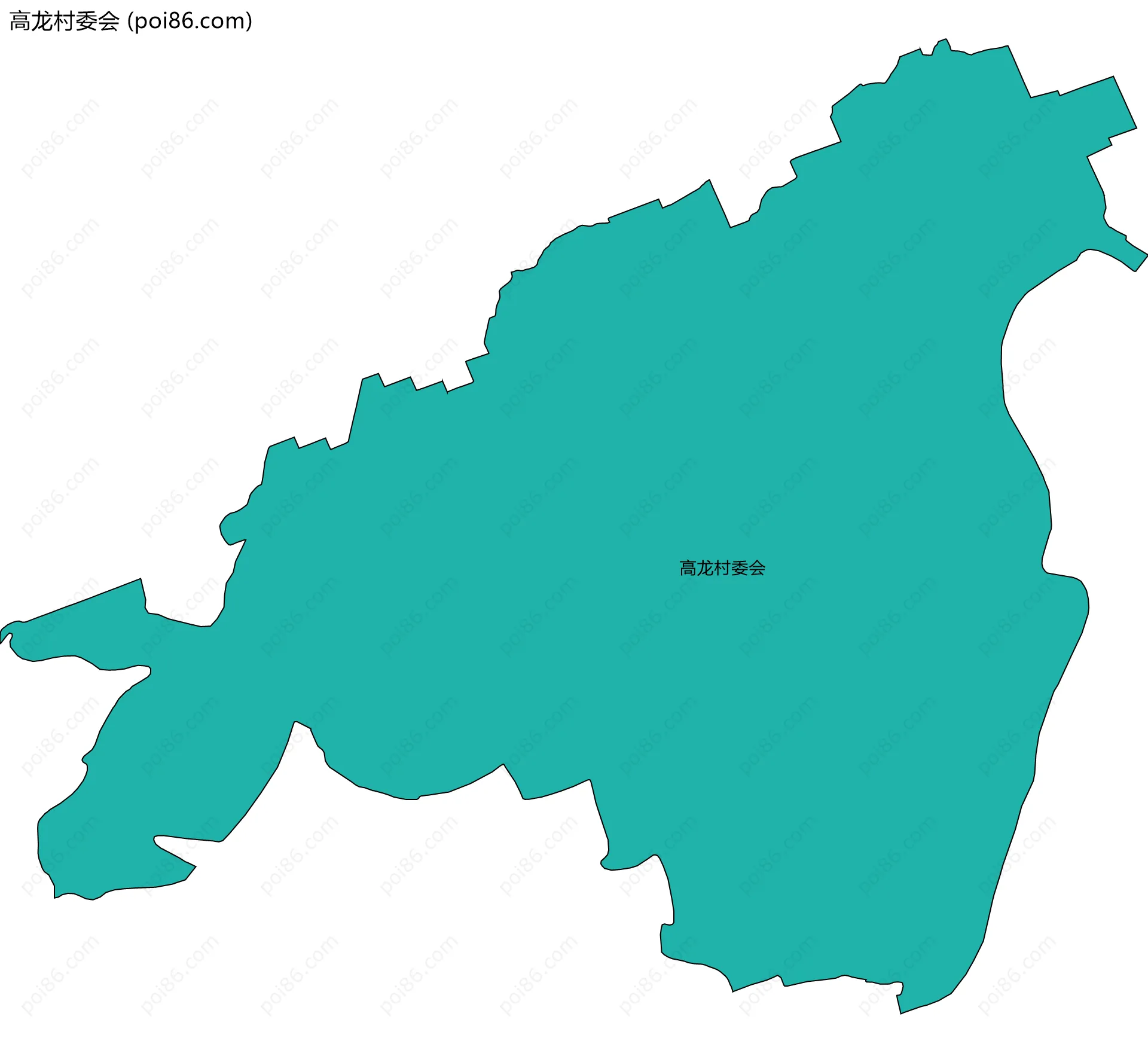 高龙村委会边界地图