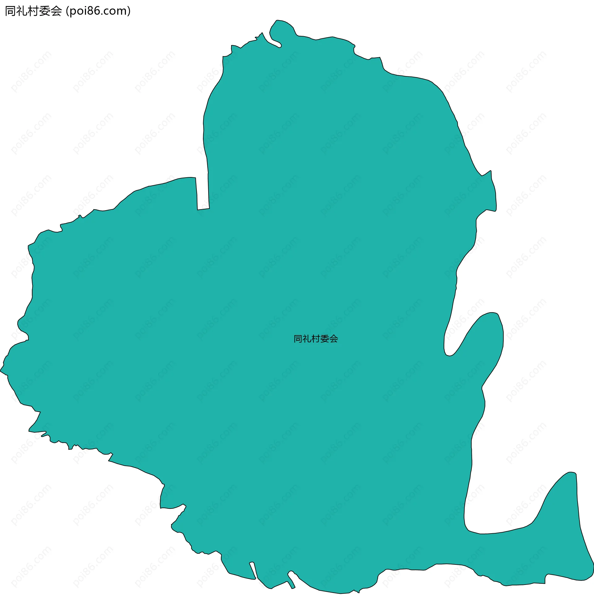 同礼村委会边界地图