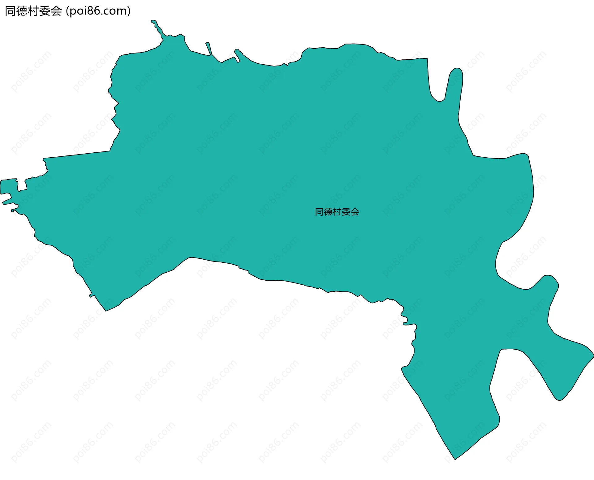 同德村委会边界地图