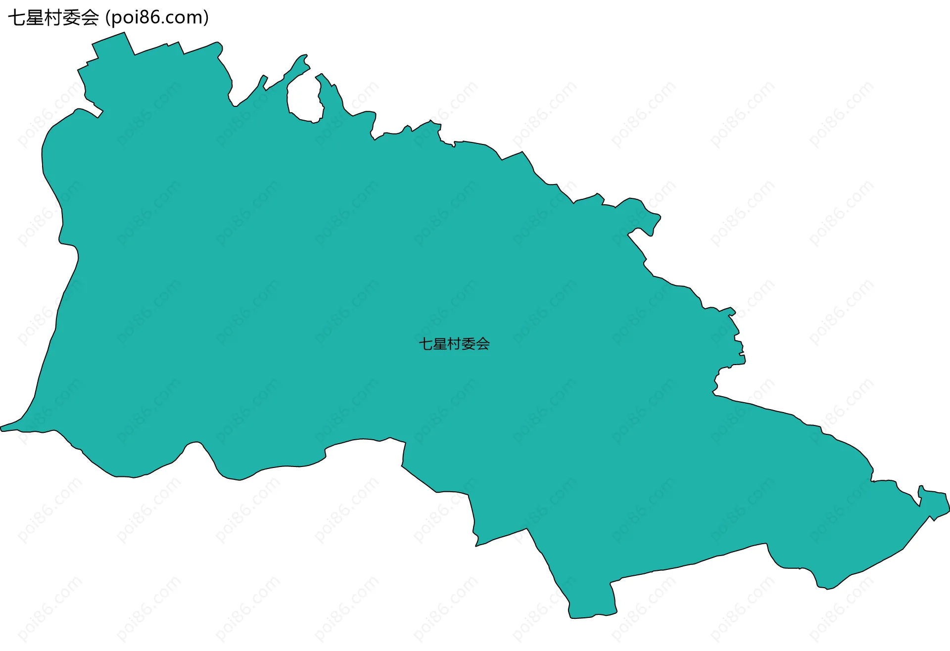 七星村委会边界地图