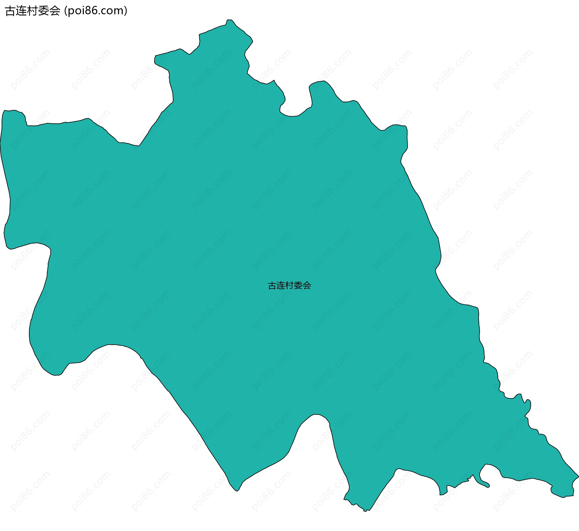 古连村委会边界地图