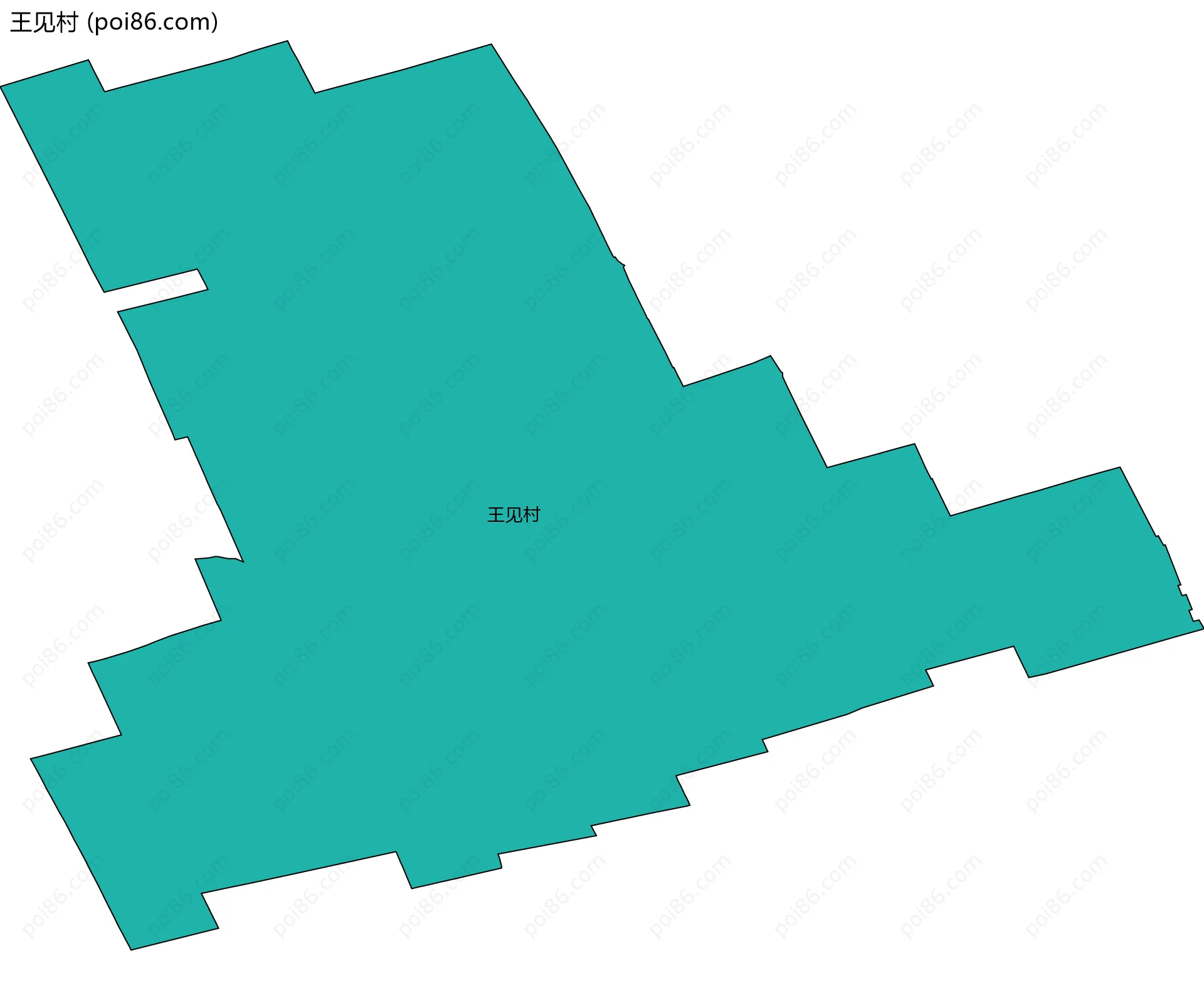 王见村边界地图