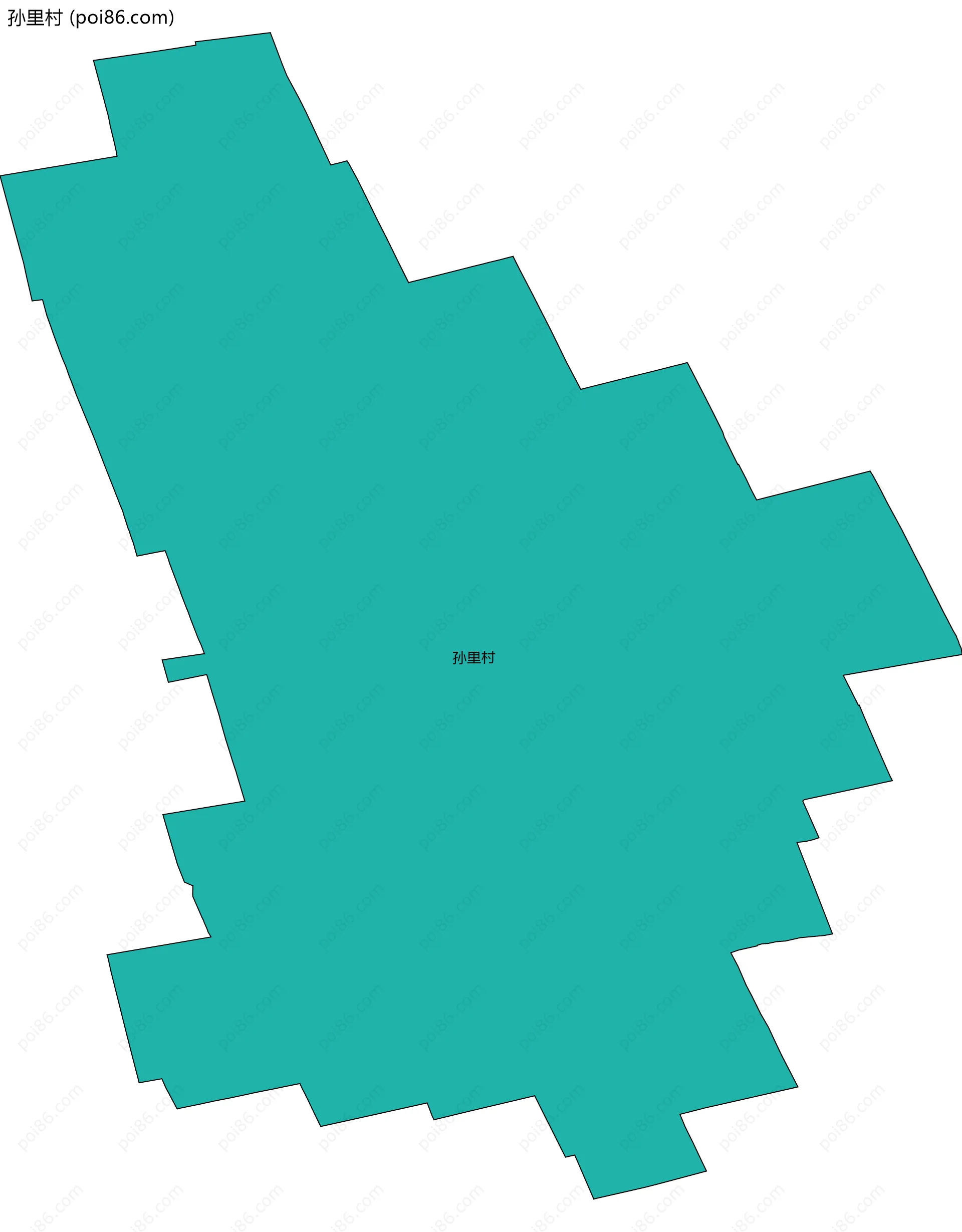 孙里村边界地图