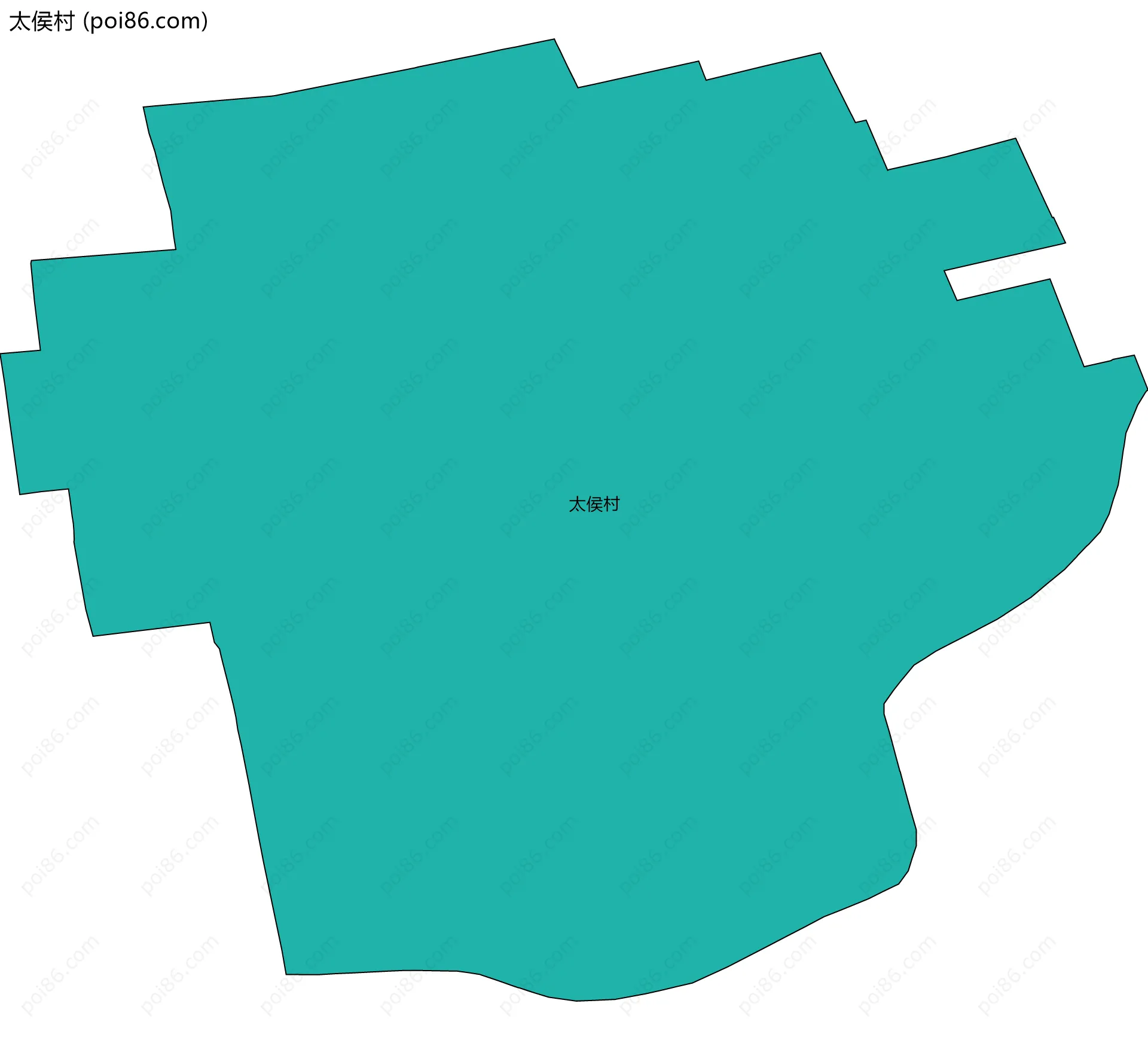 太侯村边界地图