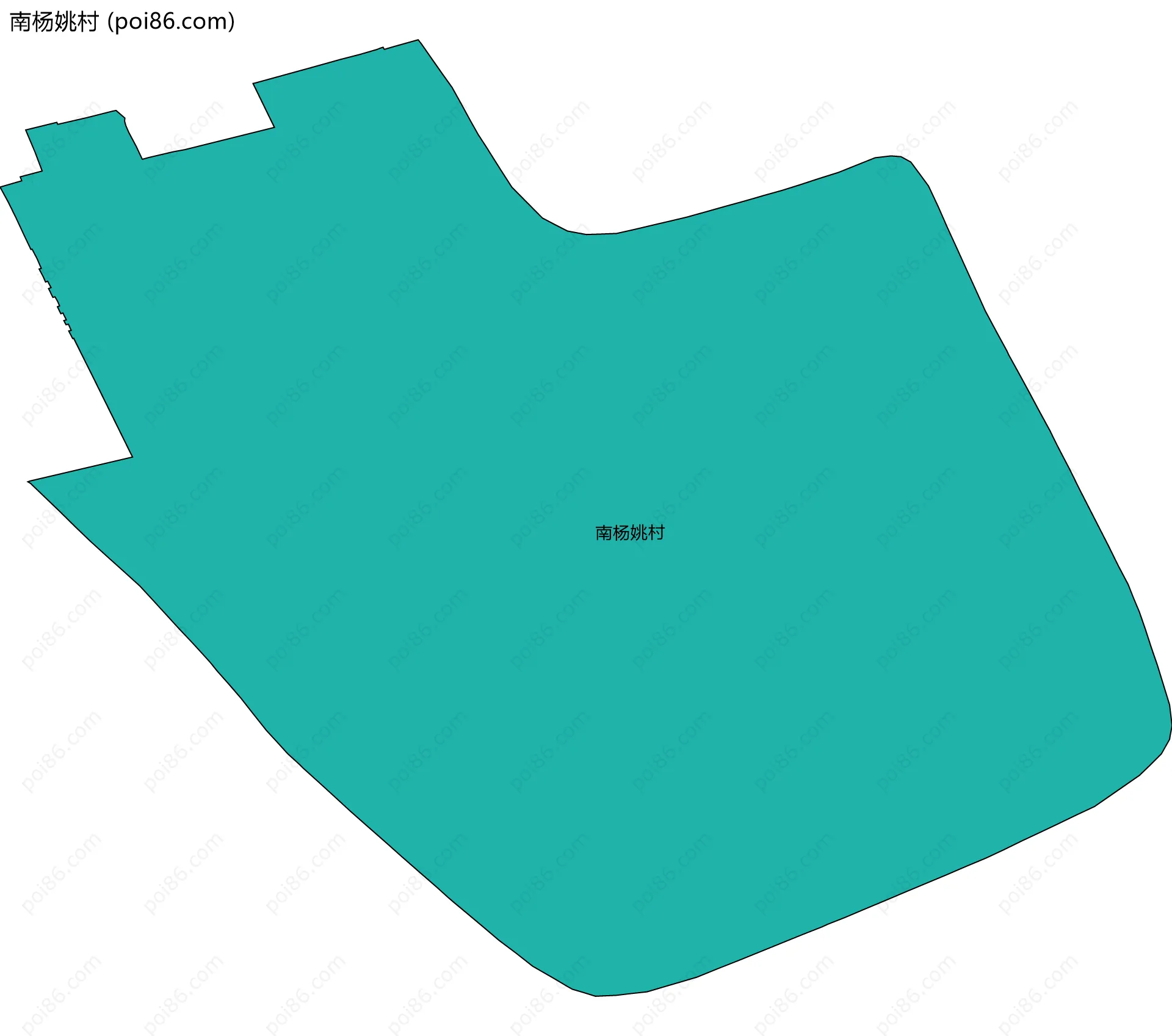 南杨姚村边界地图