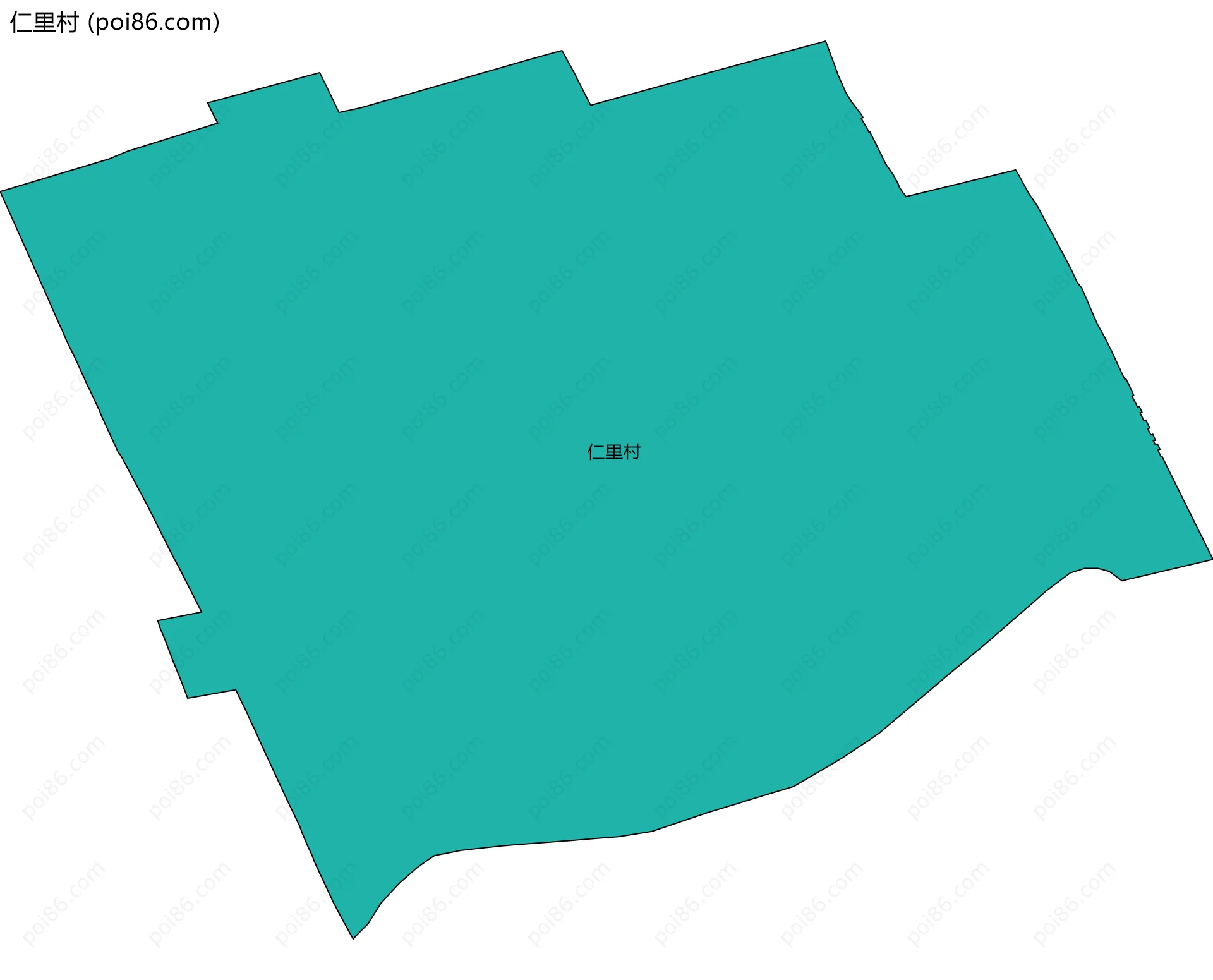 仁里村边界地图