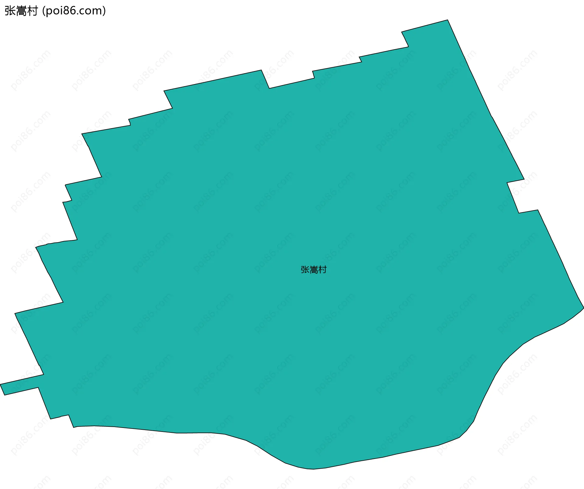 张嵩村边界地图