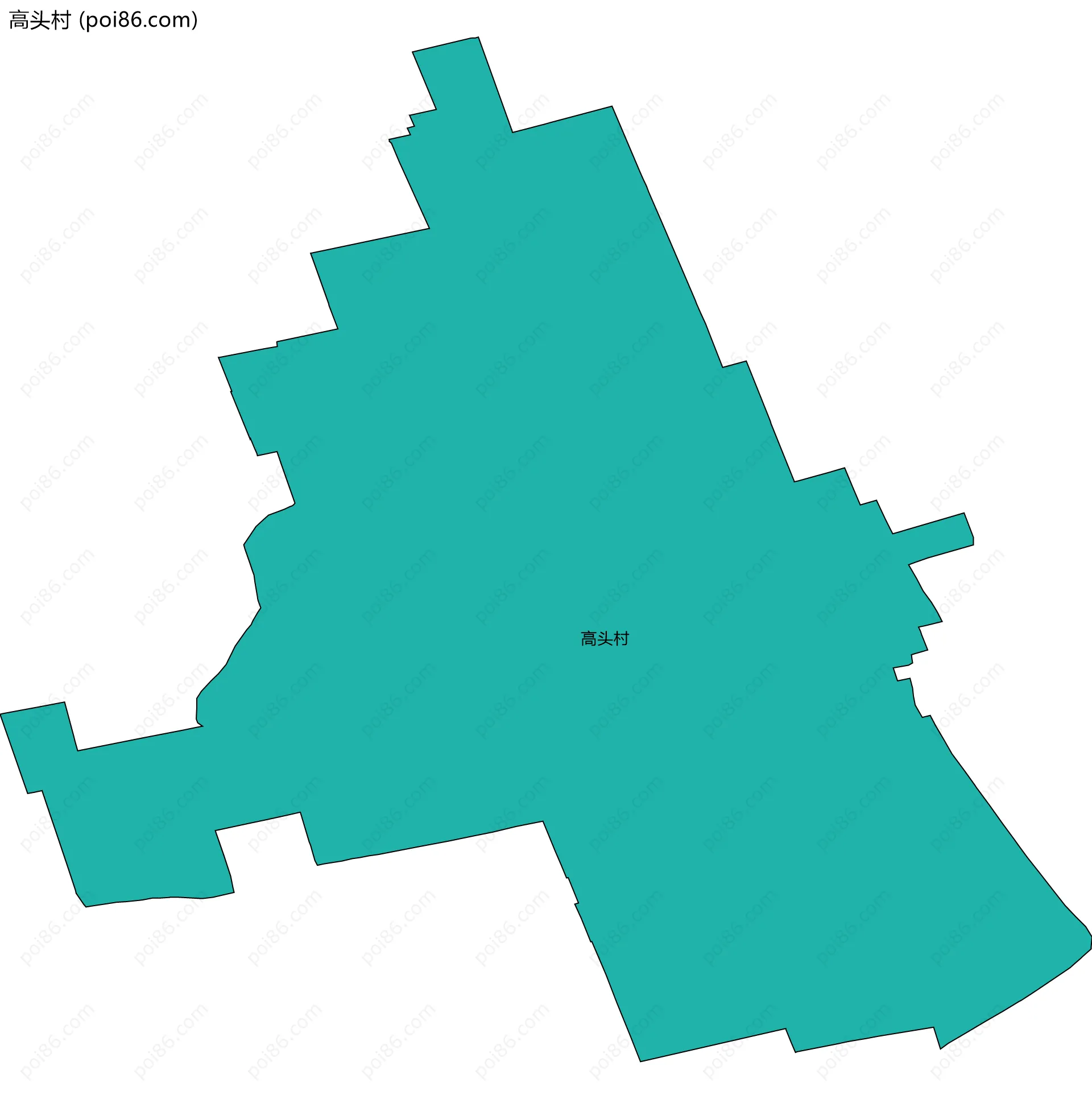 高头村边界地图