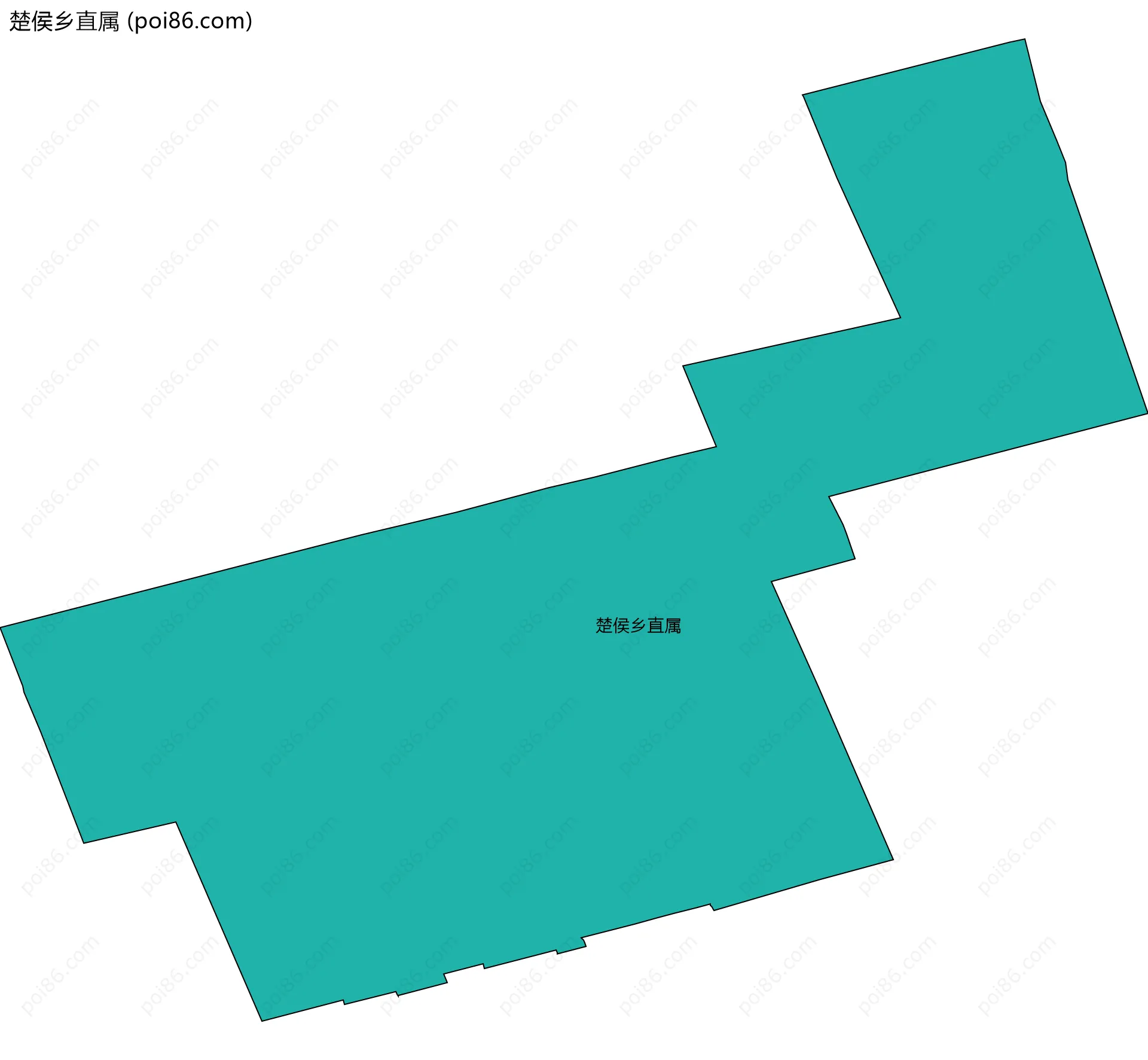 楚侯乡直属边界地图