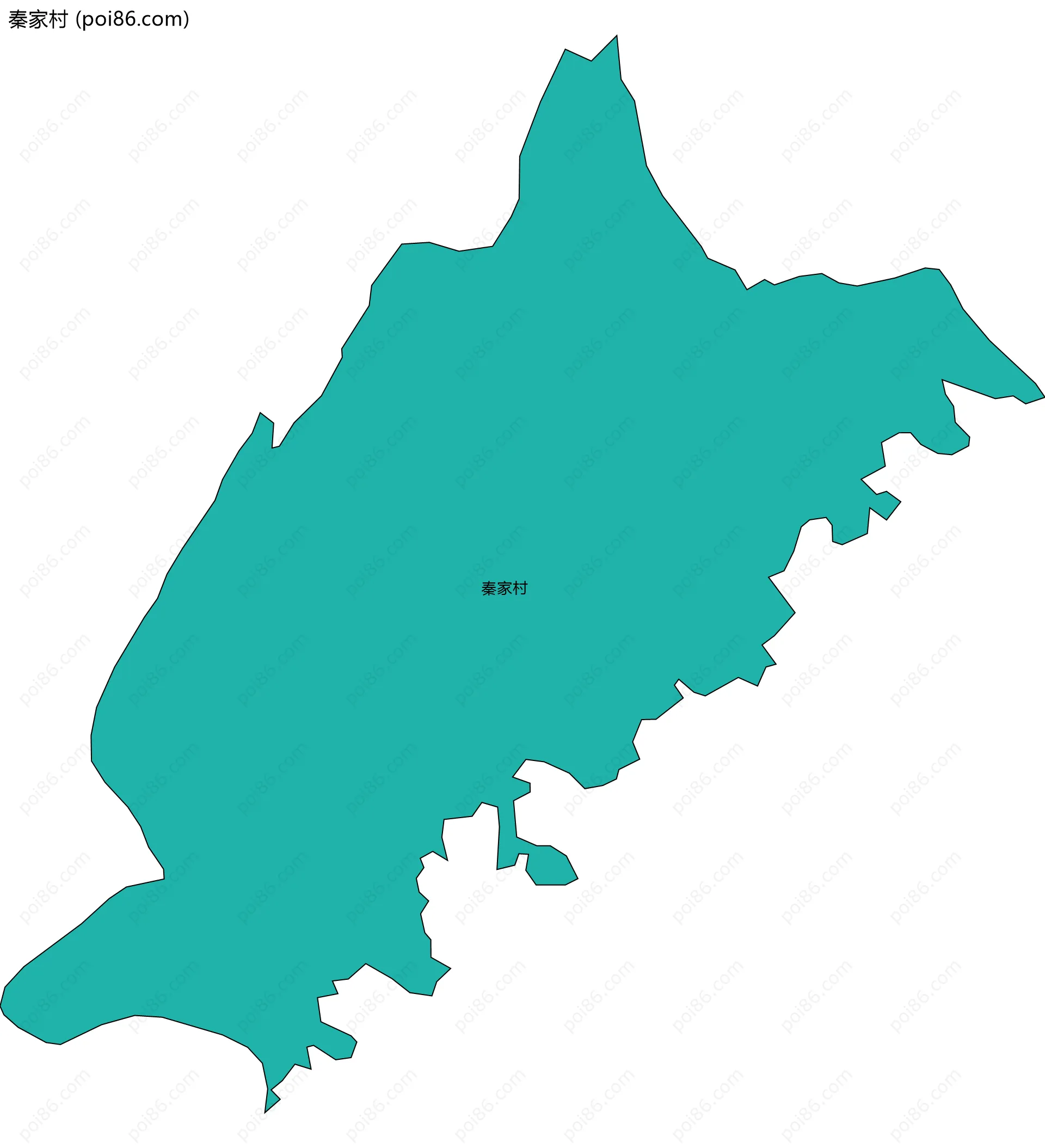 秦家村边界地图
