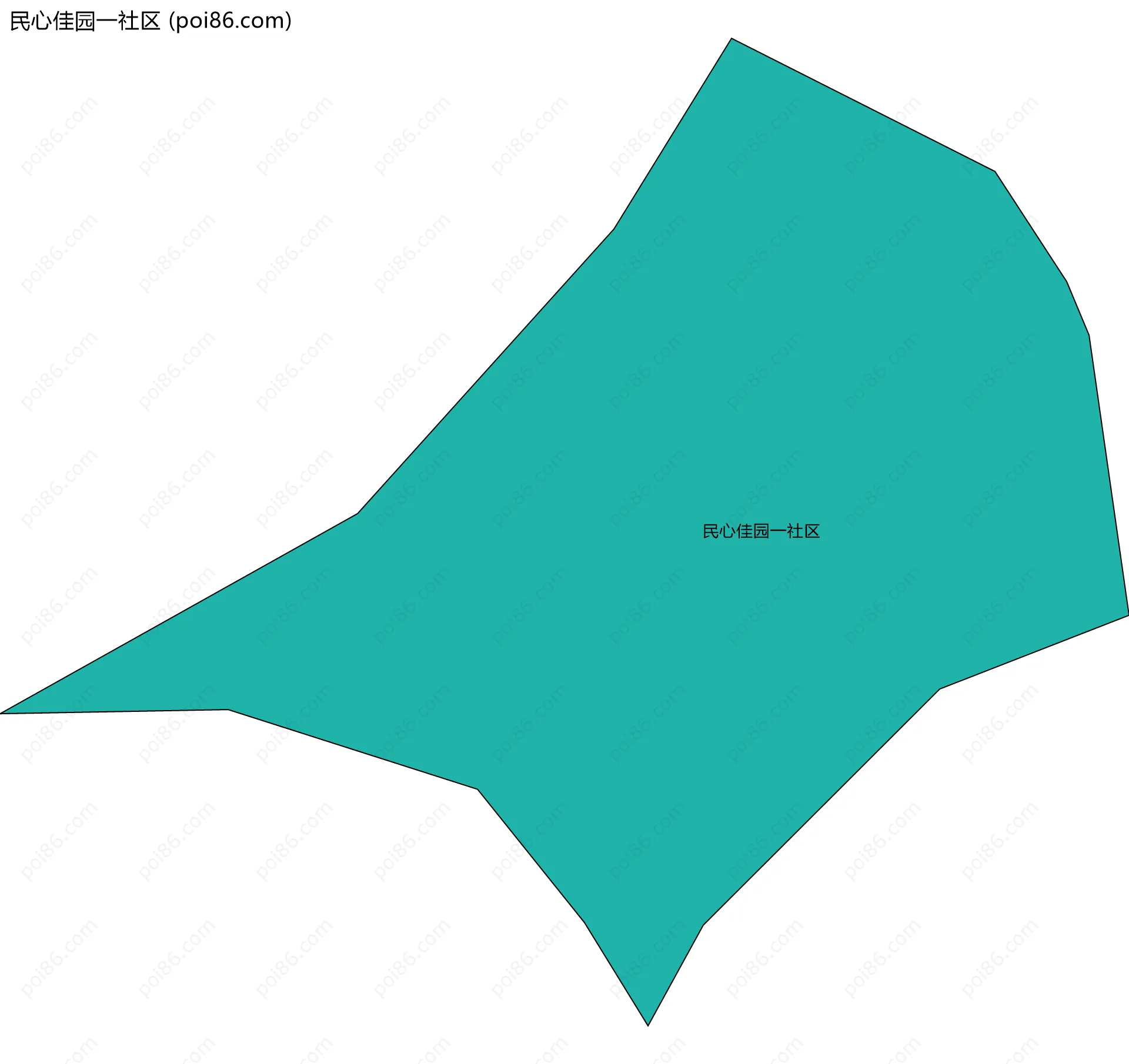 民心佳园一社区边界地图