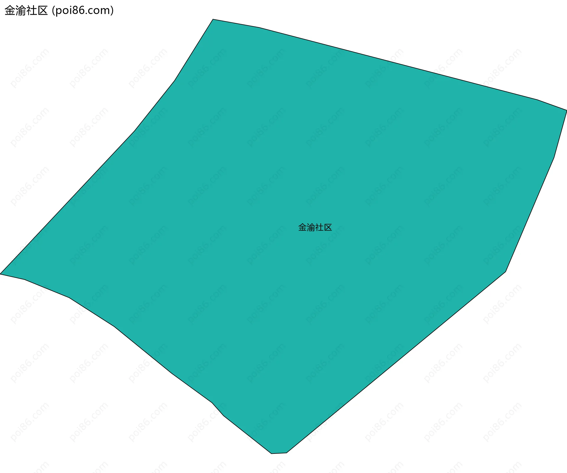 金渝社区边界地图