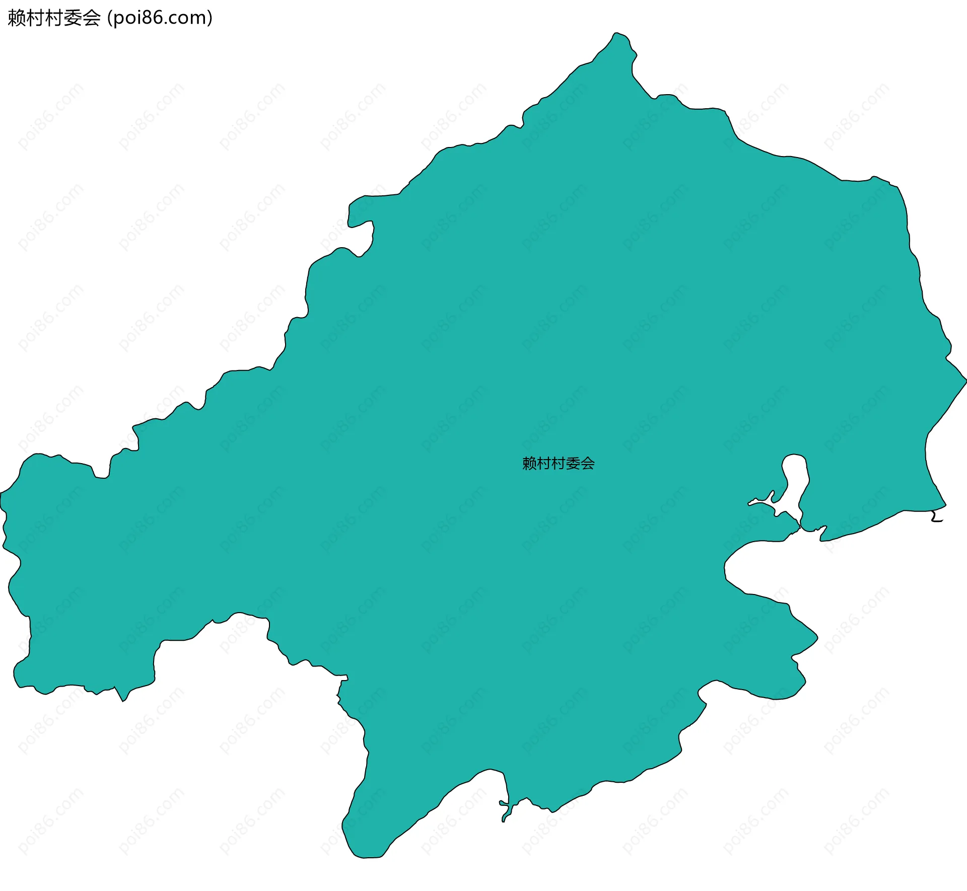 赖村村委会边界地图