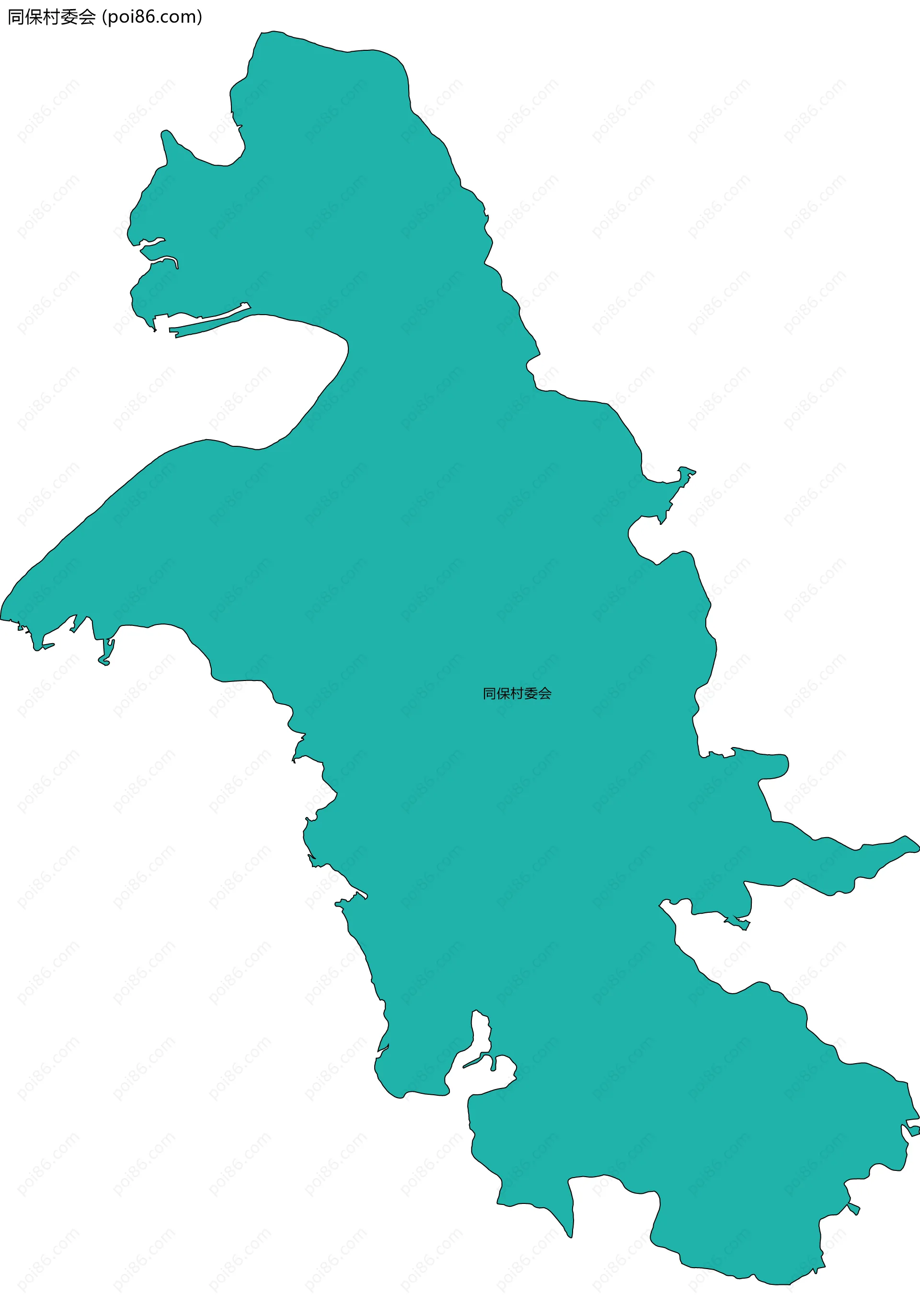 同保村委会边界地图