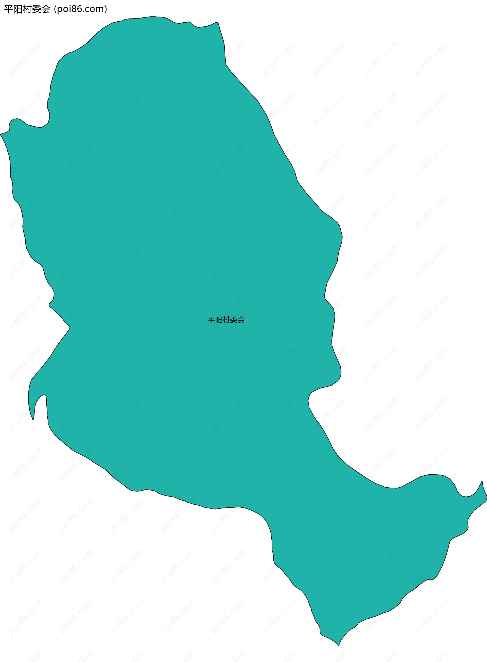 平阳村委会边界地图