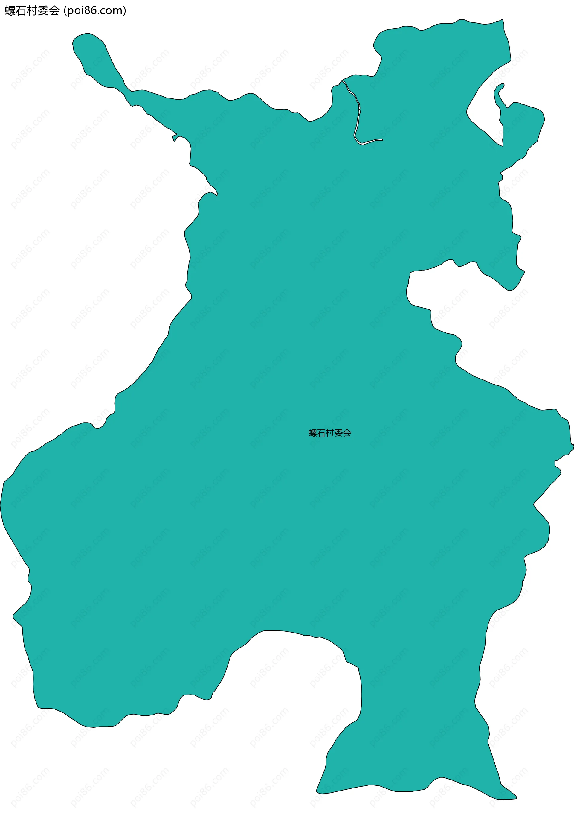 螺石村委会边界地图