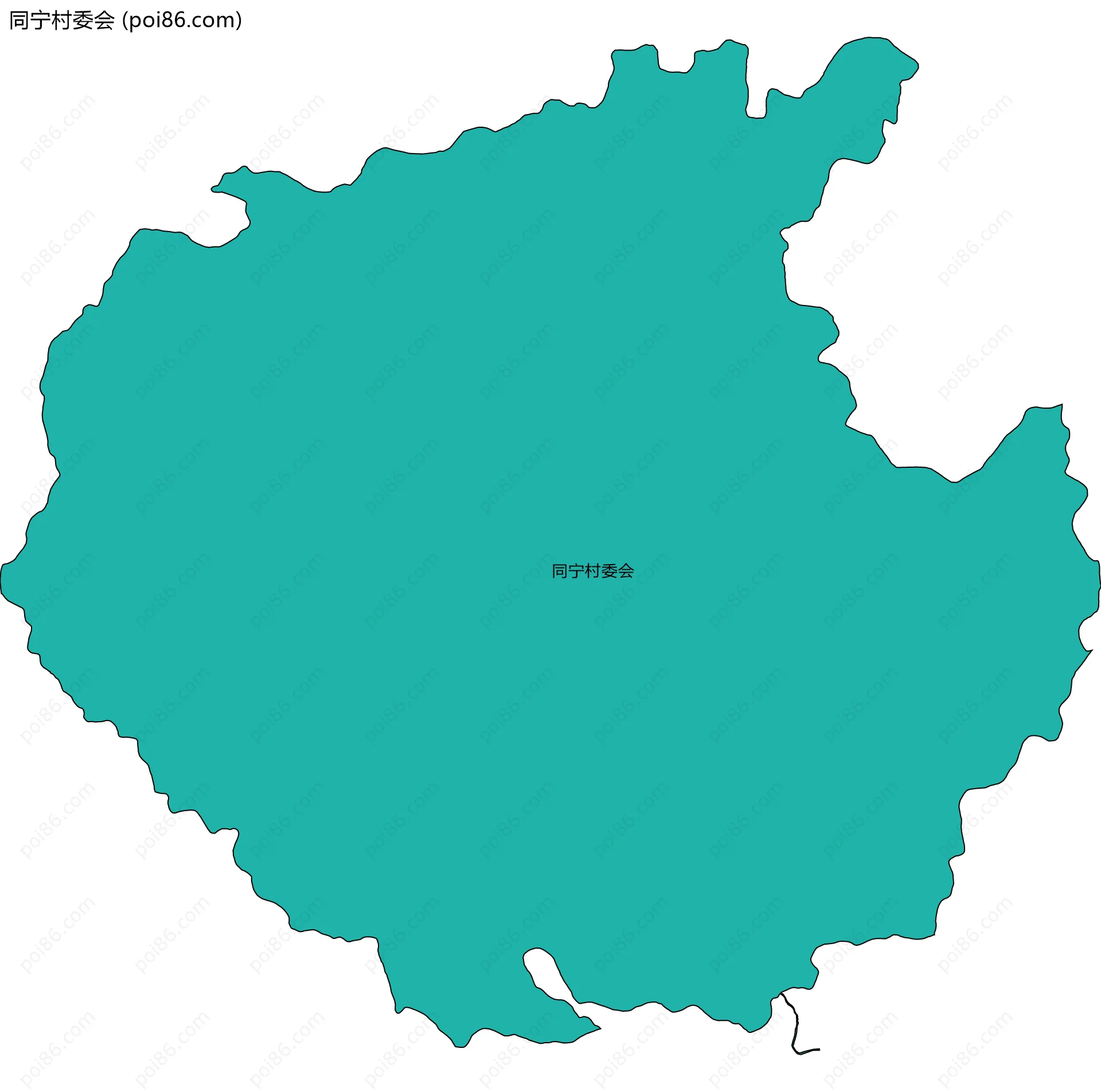 同宁村委会边界地图