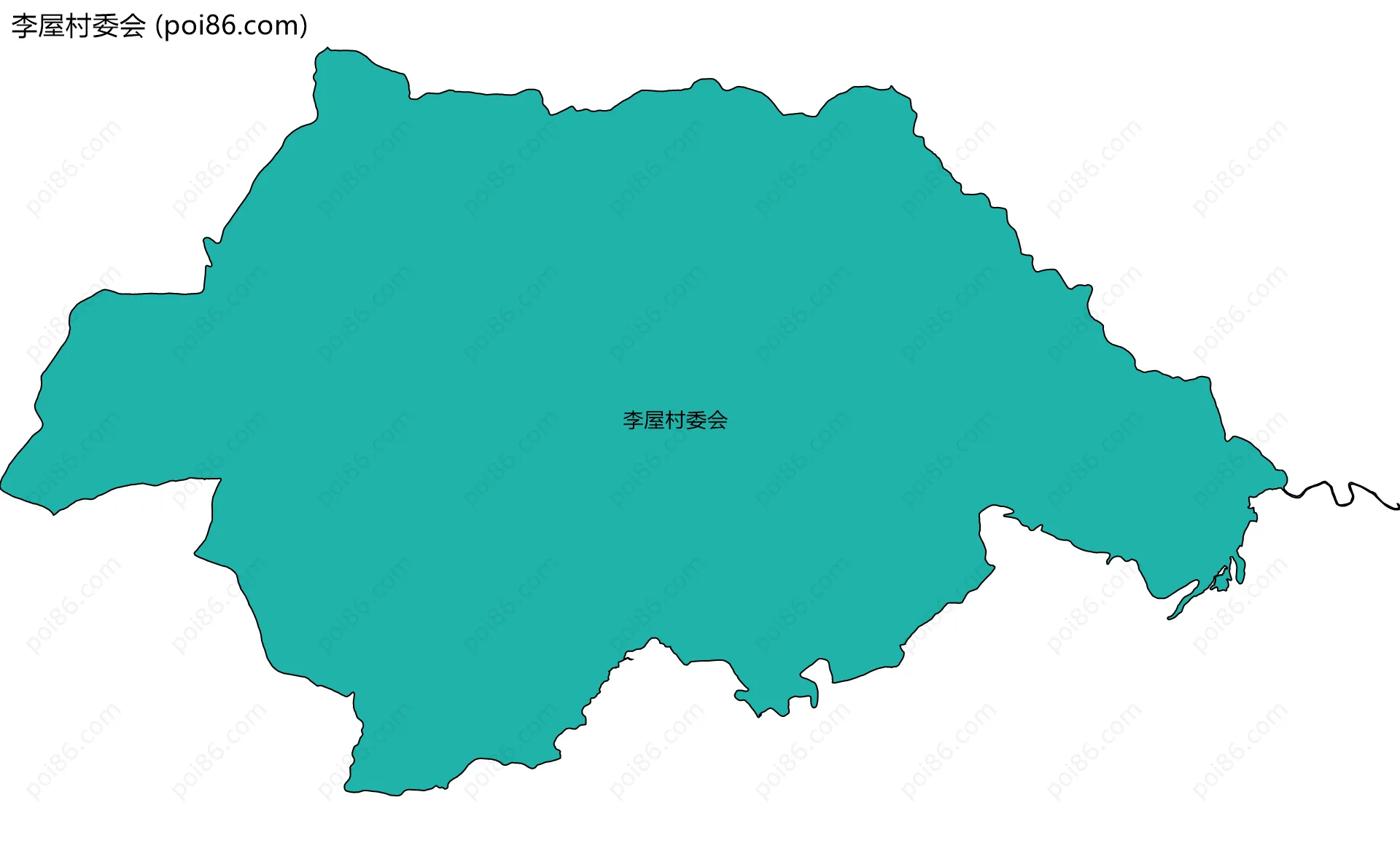 李屋村委会边界地图