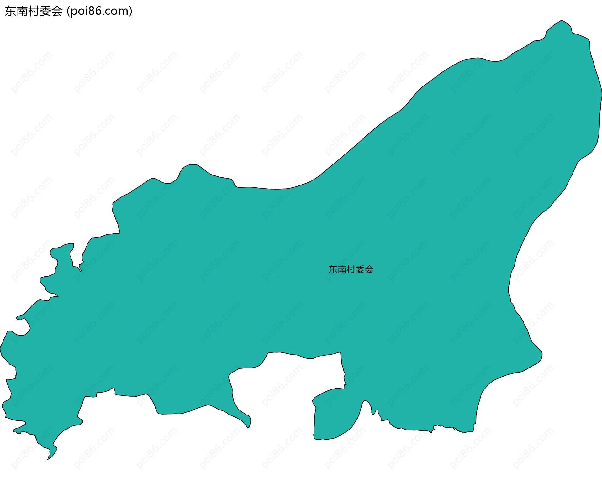 东南村委会边界地图