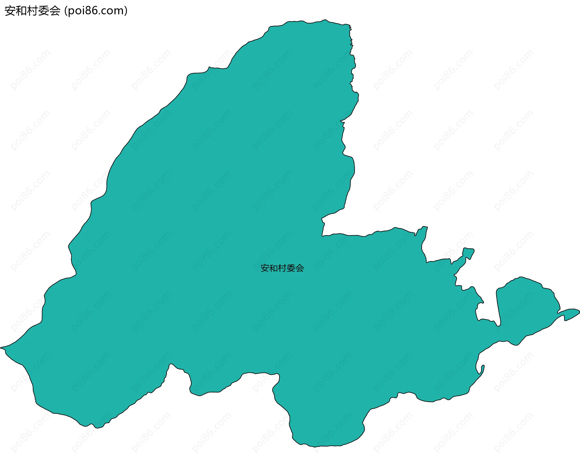 安和村委会边界地图
